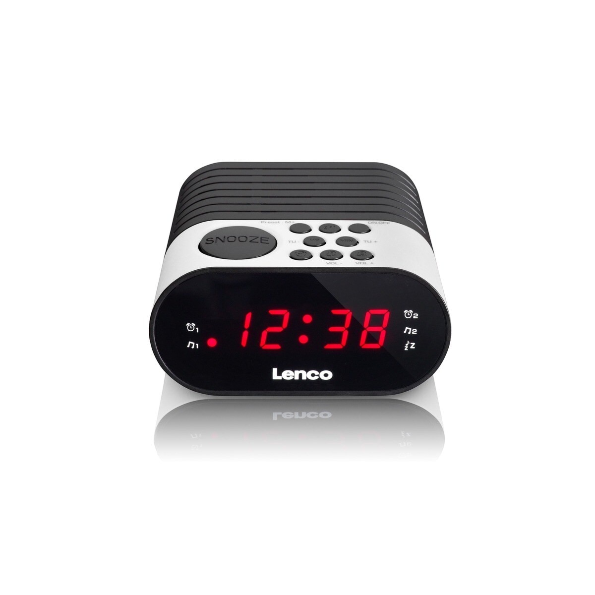 Imagem 0 de Rádio Despertador Lenco CR-07  - Branco/Preto