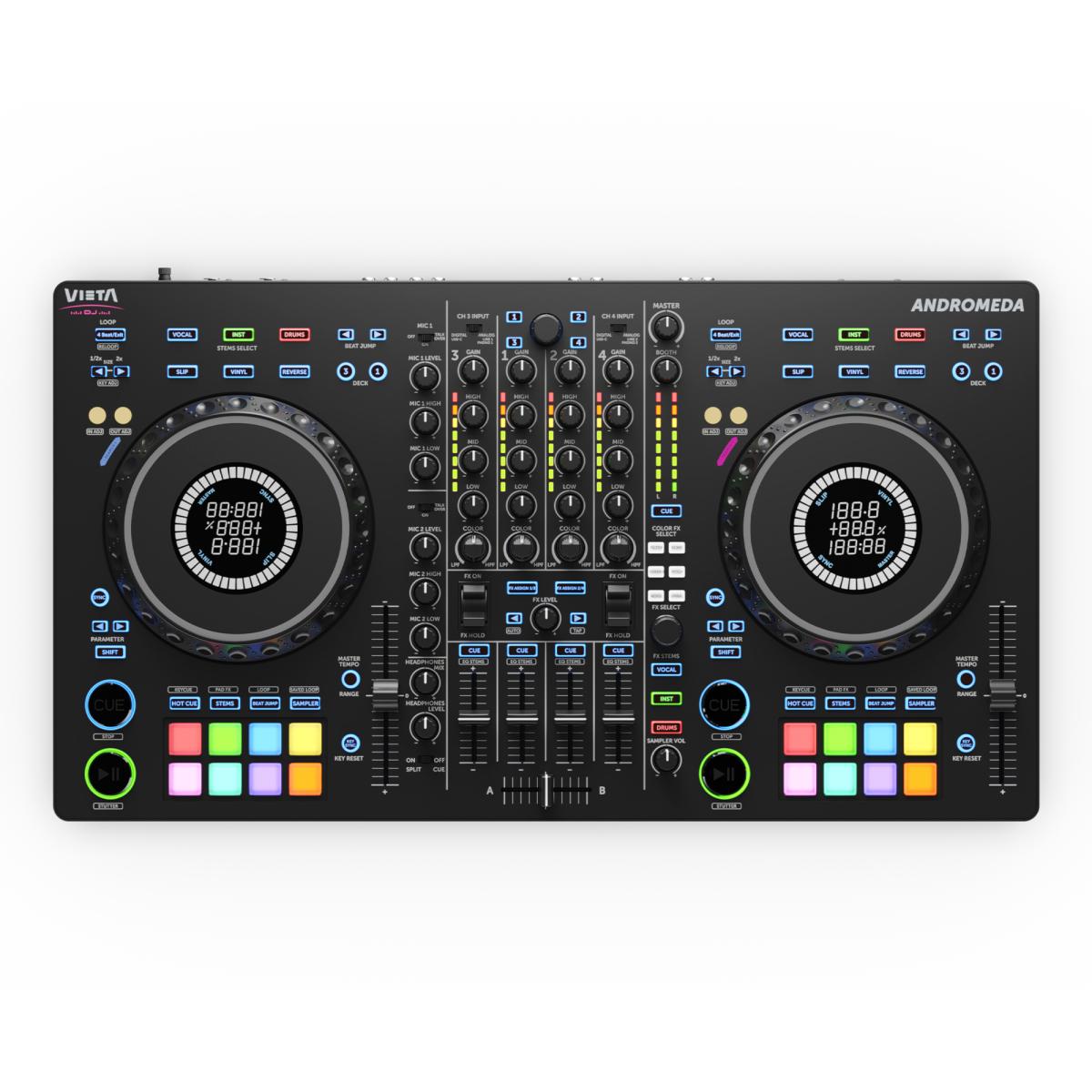 Imagem 0 de Controlador DJ Vieta Pro Andromeda 4 Canais - Preto