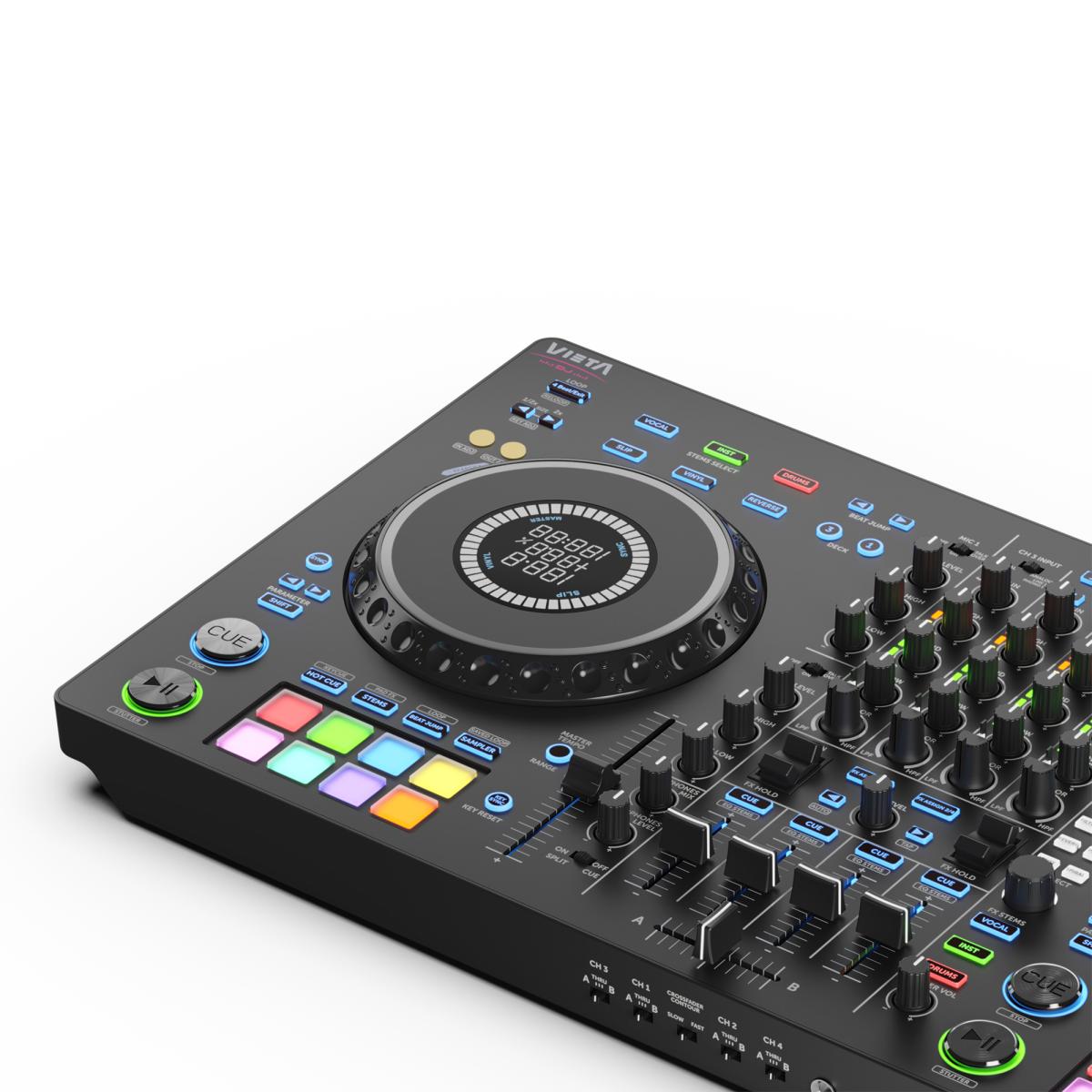 Controlador DJ Vieta Pro Andromeda 4 Canais - Preto Preto-2