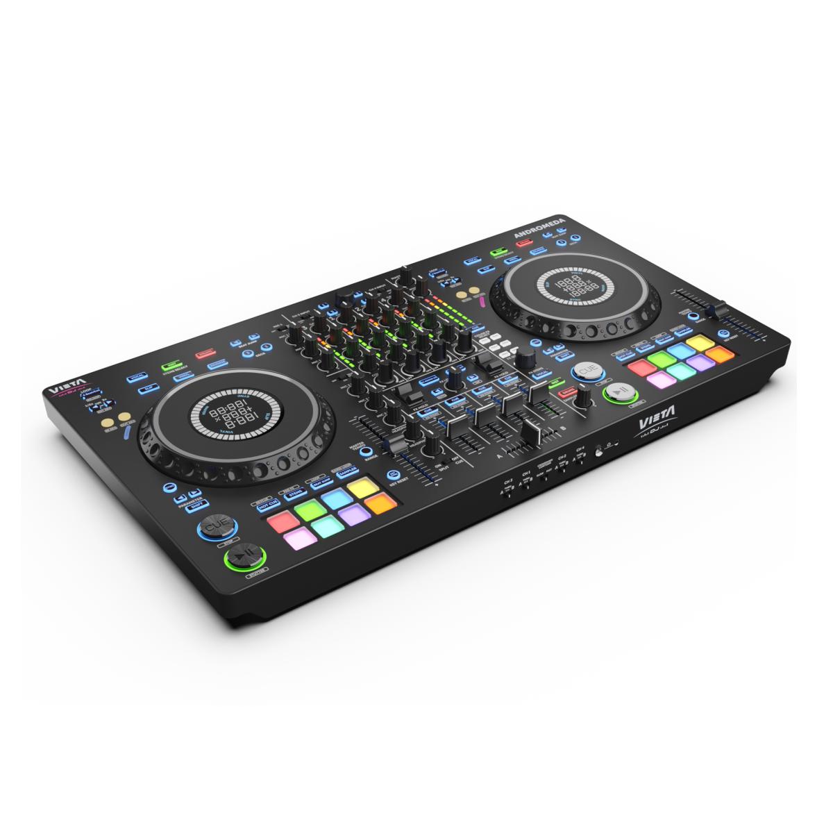 Controlador DJ Vieta Pro Andromeda 4 Canais - Preto Preto-5