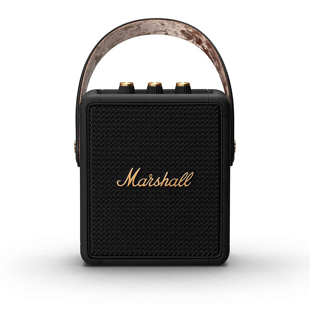 Coluna PortátilvMarshall Bluetooth Stockwell II Black & Brass Preto-1