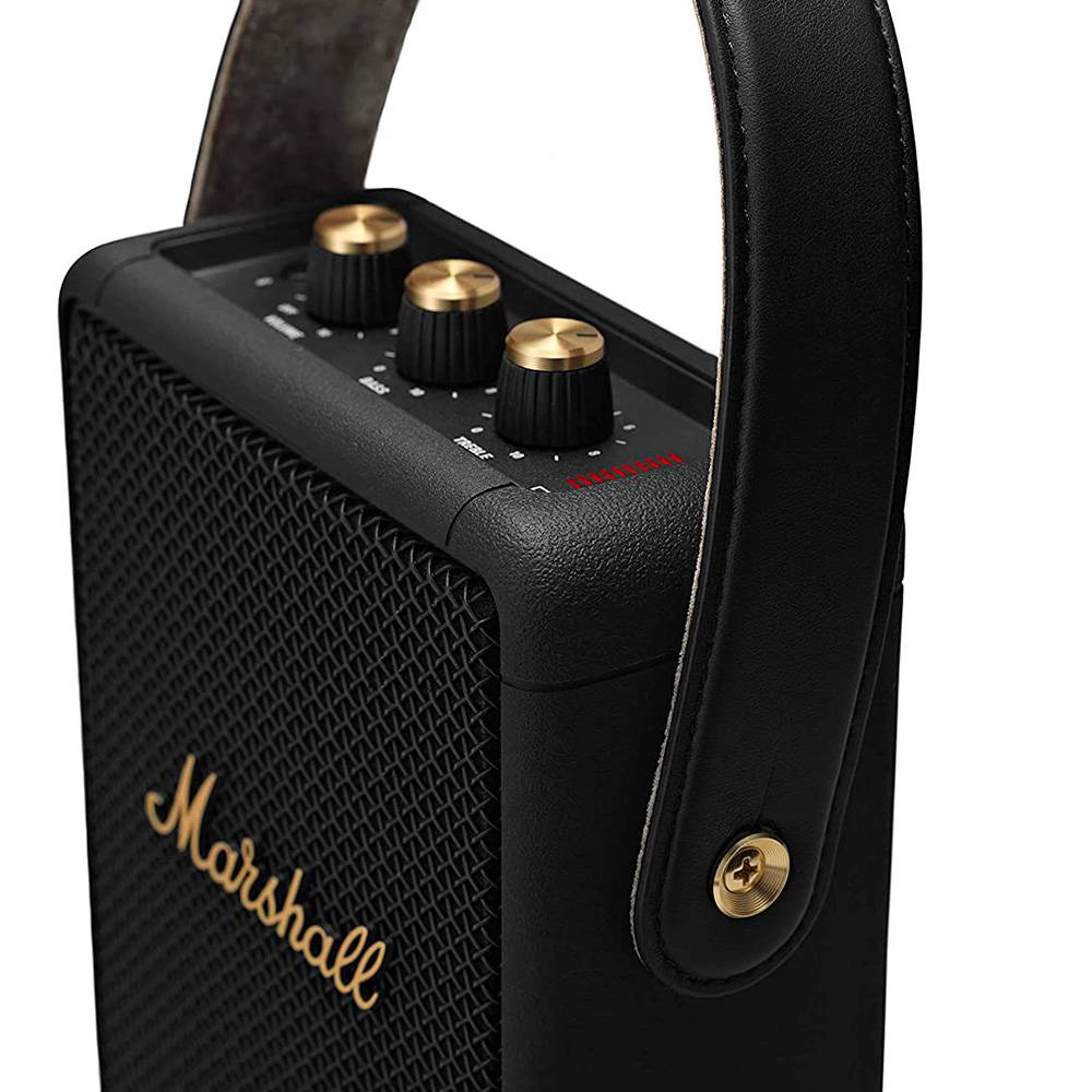 Coluna PortátilvMarshall Bluetooth Stockwell II Black & Brass Preto-4