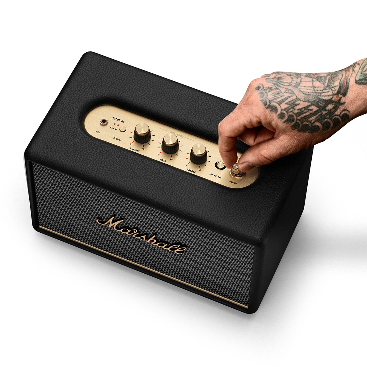 Coluna Portátil Marshall Bluetooth Acton III Preto-2