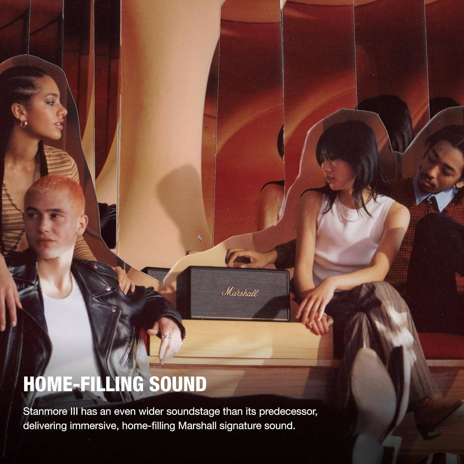 Coluna Portátil Marshall Bluetooth Stanmore III Preto-2