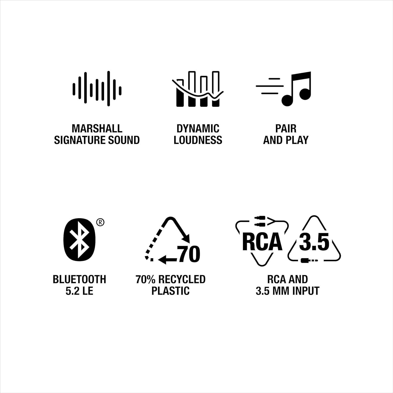 Coluna Portátil Marshall Bluetooth Stanmore III Preto-6