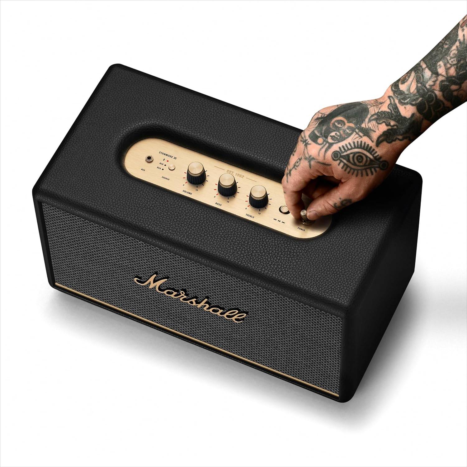 Coluna Portátil Marshall Bluetooth Stanmore III Preto-7