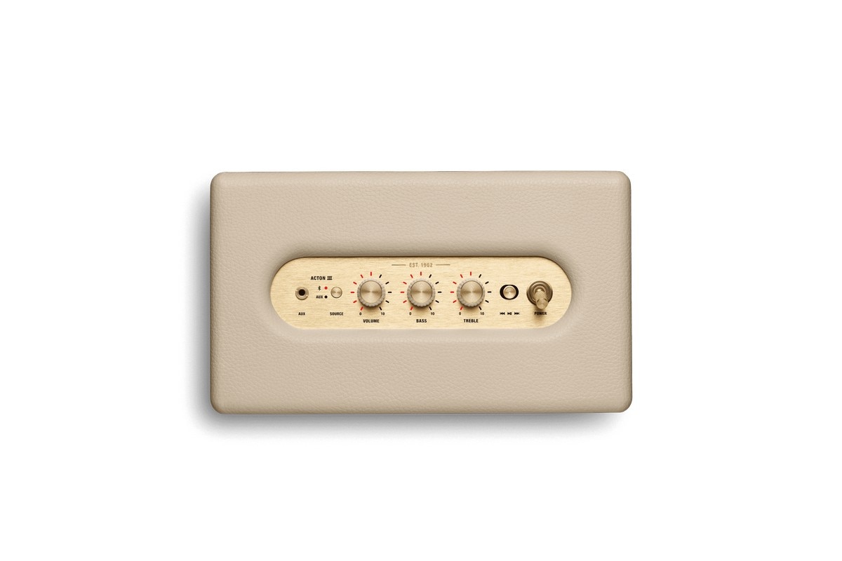 Coluna Portátil Marshall Bluetooth Acton III Cream-5