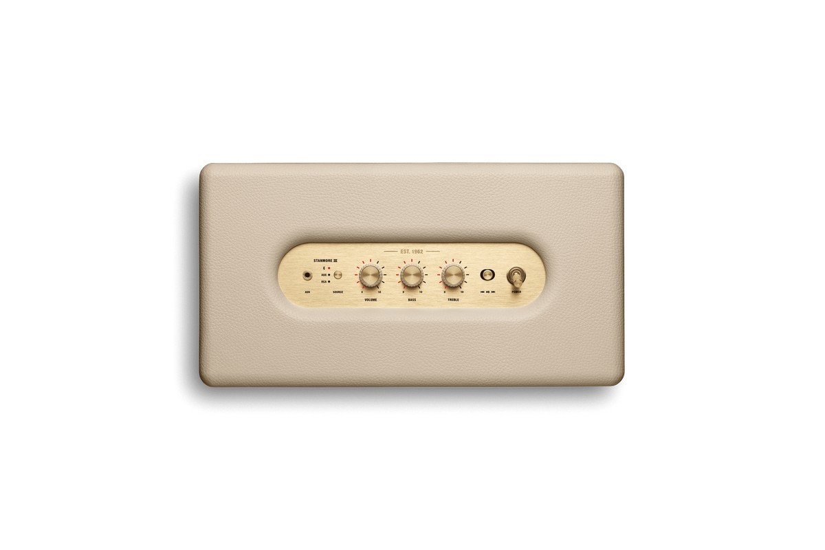 Coluna Portátil Marshall Bluetooth Stanmore III Cream-5