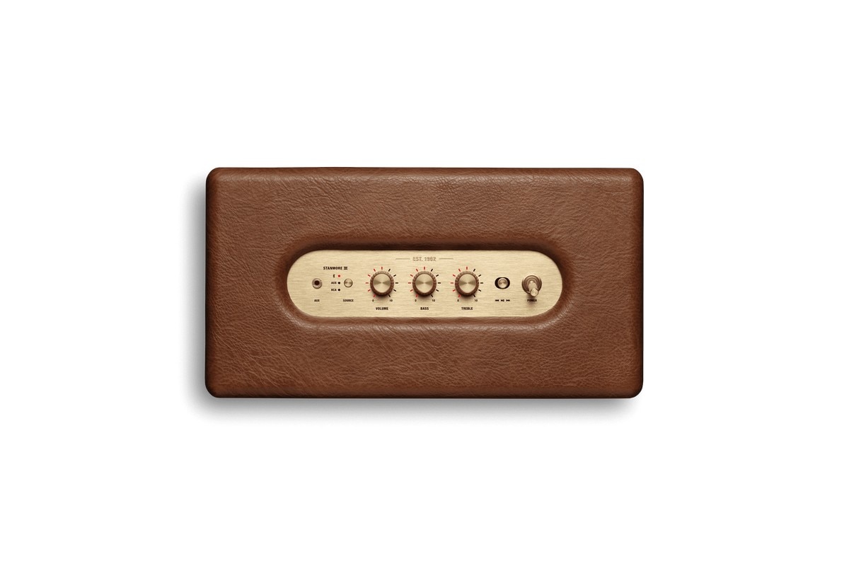Coluna Portátil Marshall Bluetooth Stanmore III Castanho-5