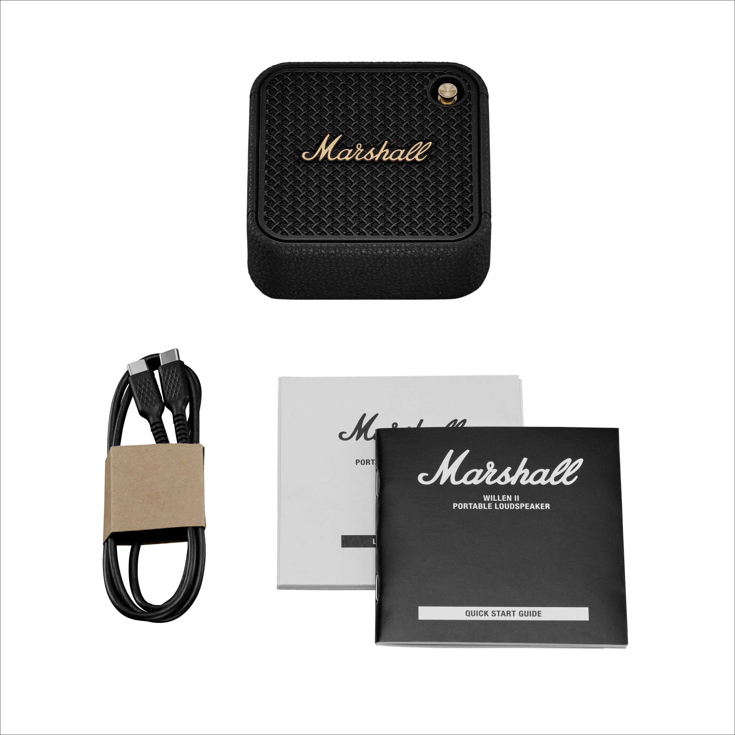 Coluna Portátil Marshall Bluetooth Willen II Black & Brass Preto-10