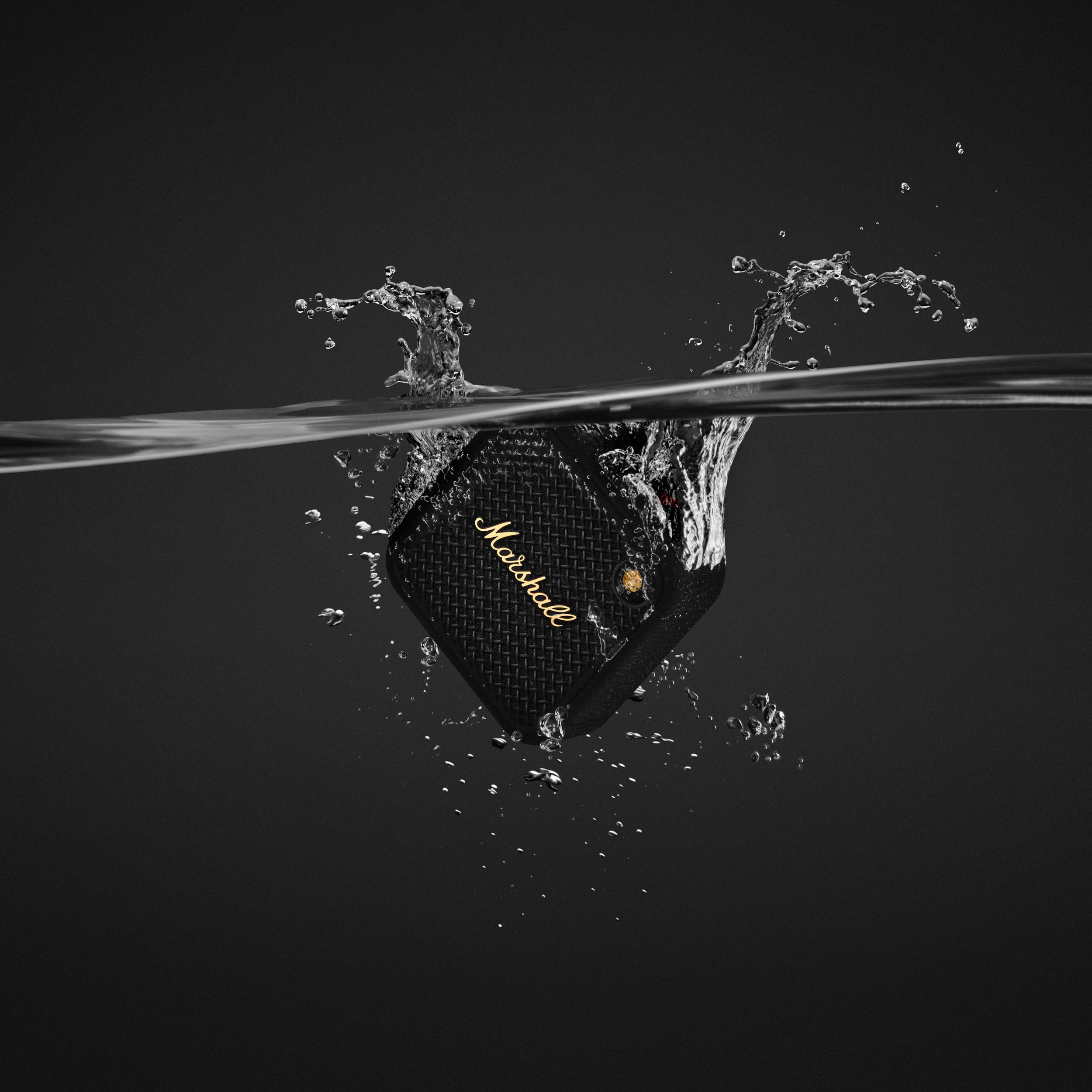 Coluna Portátil Marshall Bluetooth Willen II Black & Brass Preto-11