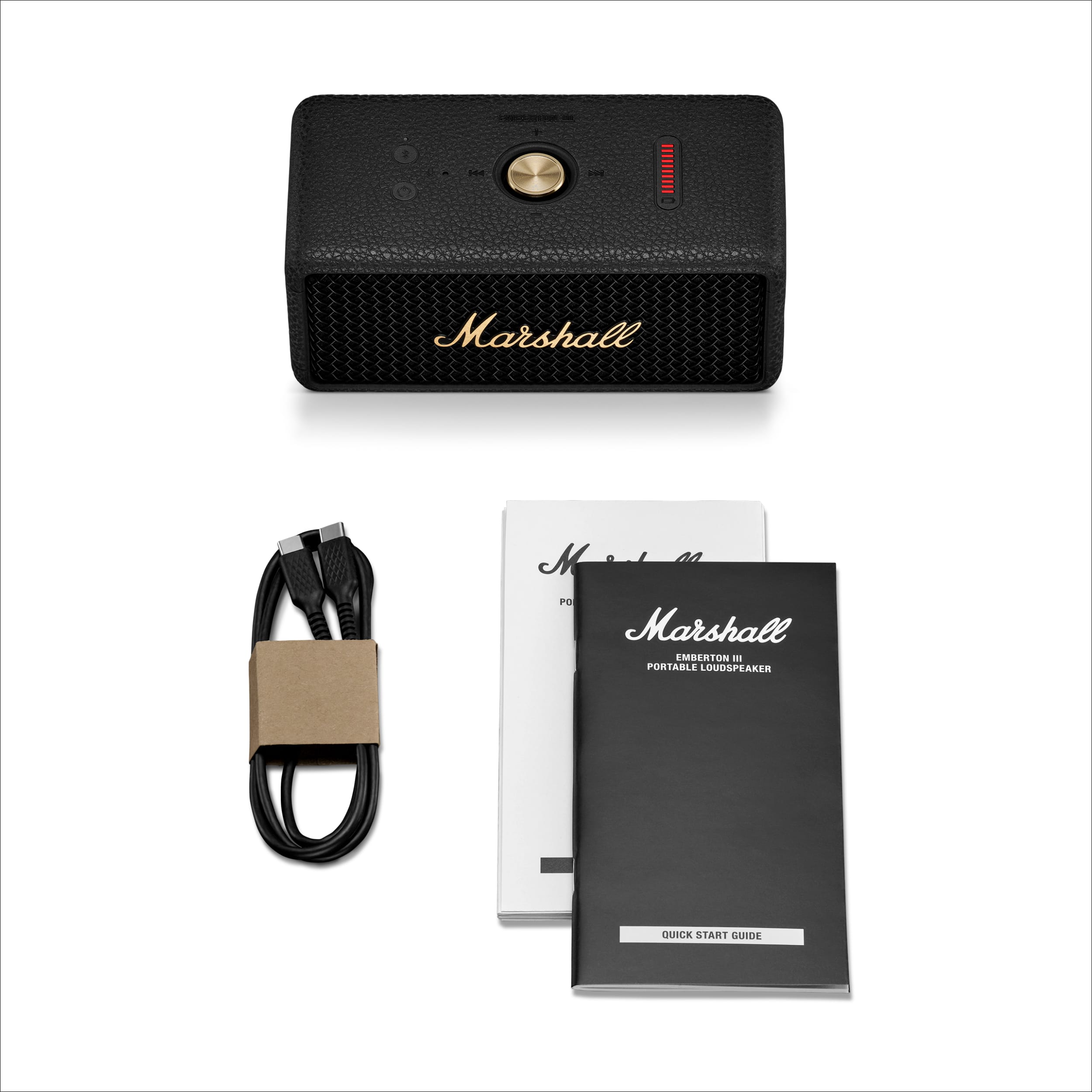 Coluna Portátil Marshall Bluetooth Emberton III Preto-9
