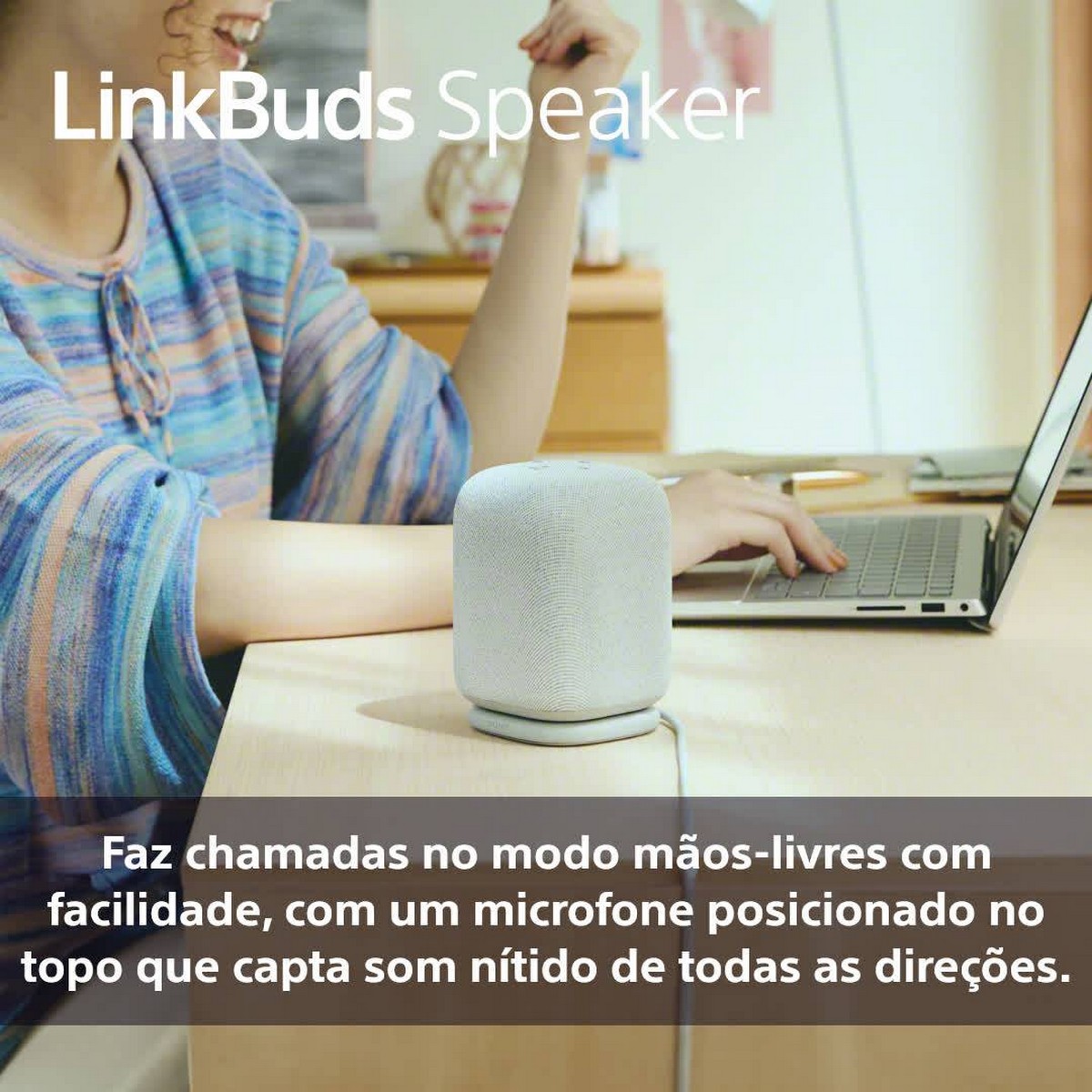 Coluna Portátil Sony LinkBuds Speaker SRS-LS1B Bluetooth Preto-3