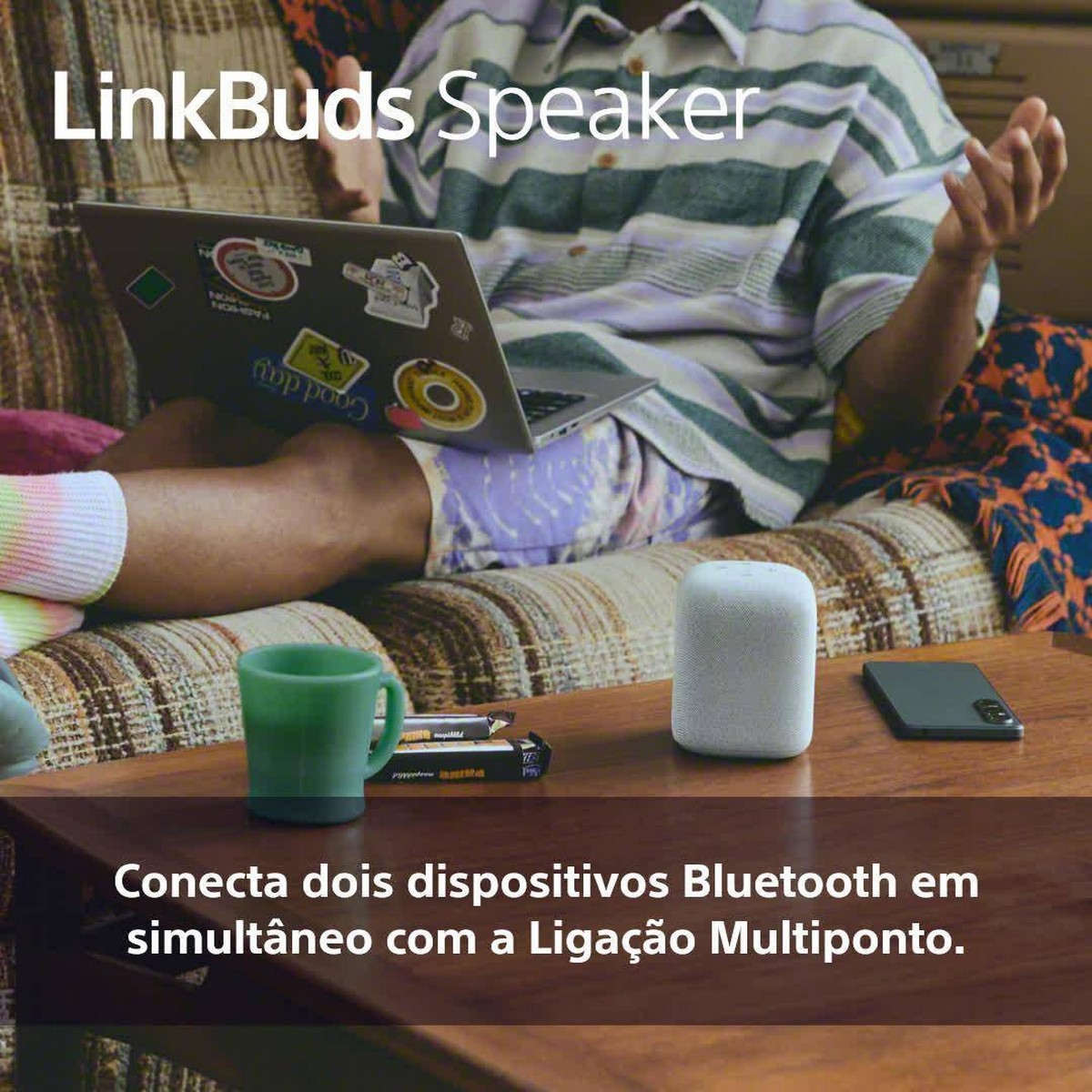 Coluna Portátil Sony LinkBuds Speaker SRS-LS1B Bluetooth Preto-4