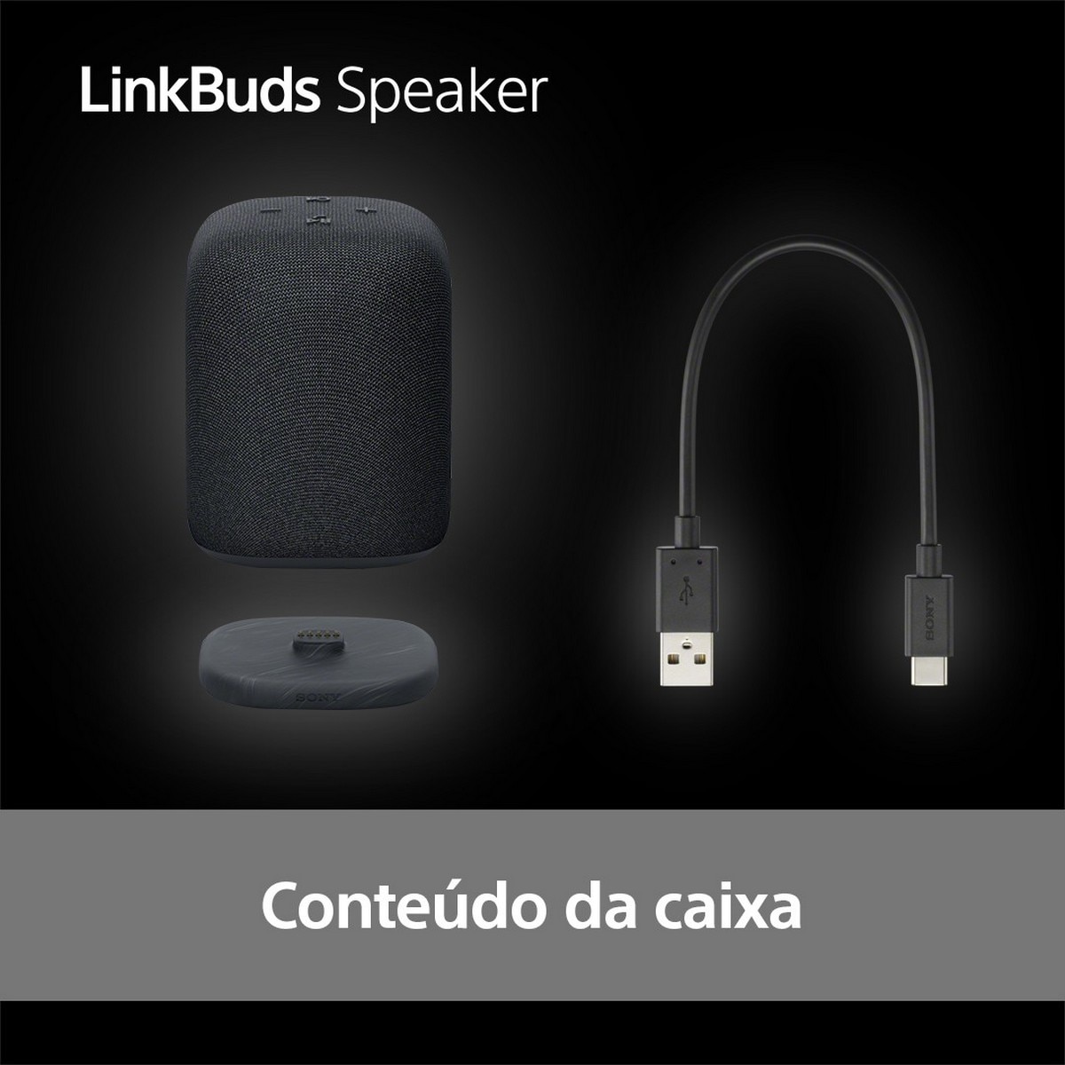 Coluna Portátil Sony LinkBuds Speaker SRS-LS1B Bluetooth Preto-16