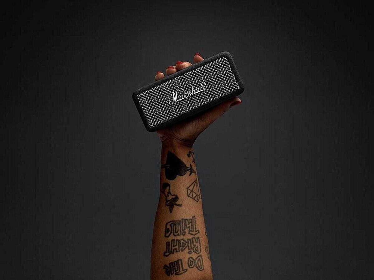 Coluna Portátil Marshall Bluetooth Emberton II Black & Steel 2