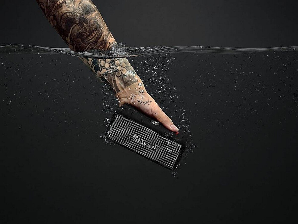 Coluna Portátil Marshall Bluetooth Emberton II Black & Steel 3