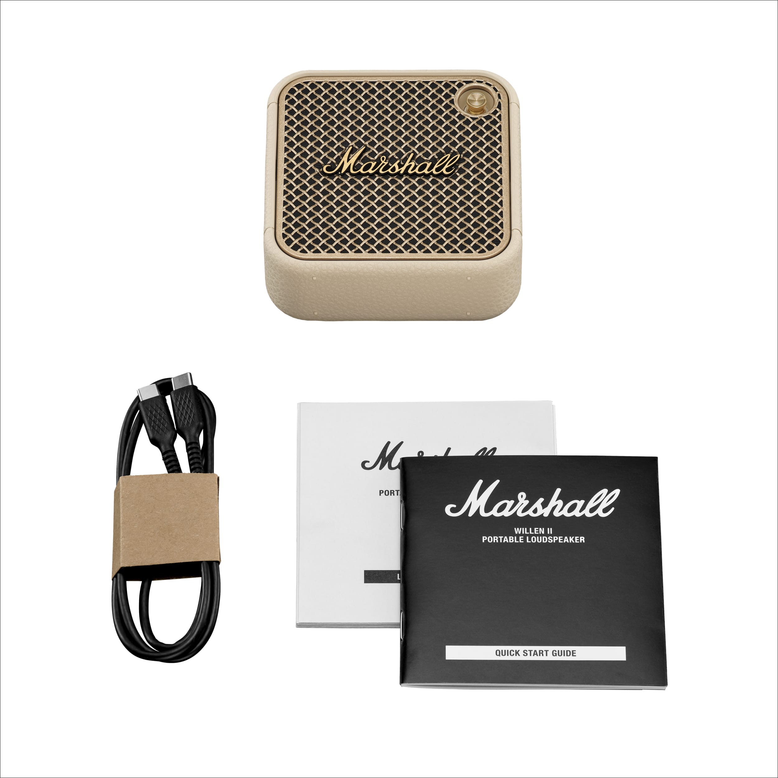 Coluna Portátil Marshall Bluetooth Willen II Cream Creme-10
