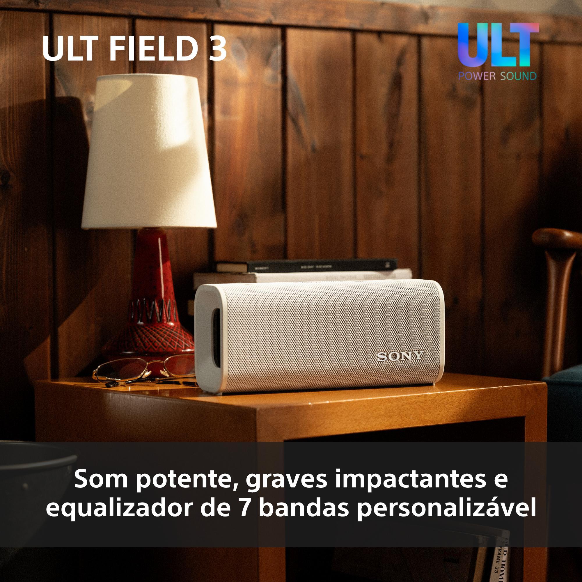 Coluna Portátil Sony ULT FIELD 3 com ULT POWER SOUND, IP 67, Resistente à Água, ao Pó e a Choques, Bateria com 24 Horas de Duração, Correia Amovível Preto-3