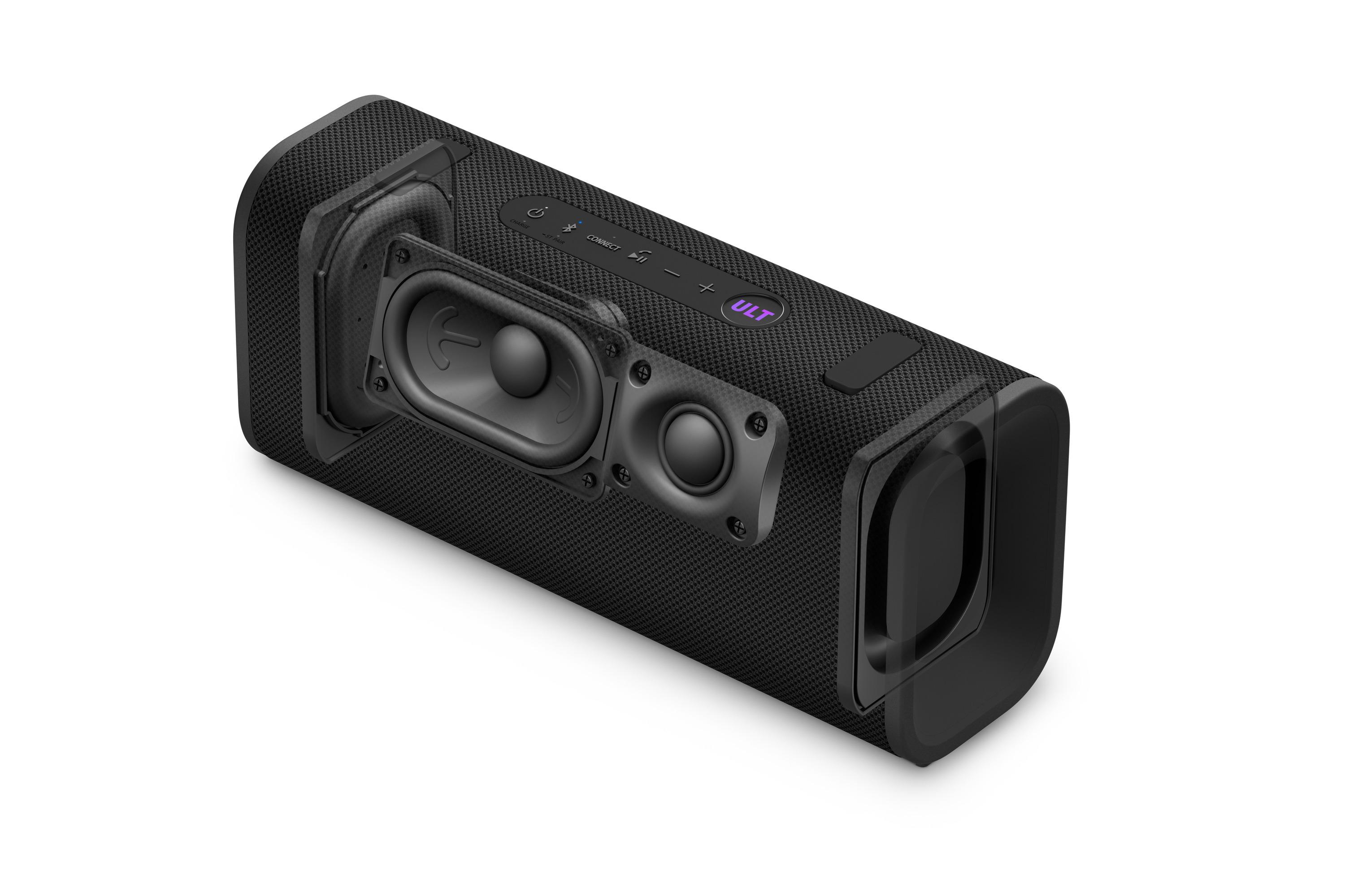 Coluna Portátil Sony ULT FIELD 3 com ULT POWER SOUND, IP 67, Resistente à Água, ao Pó e a Choques, Bateria com 24 Horas de Duração, Correia Amovível Preto-21