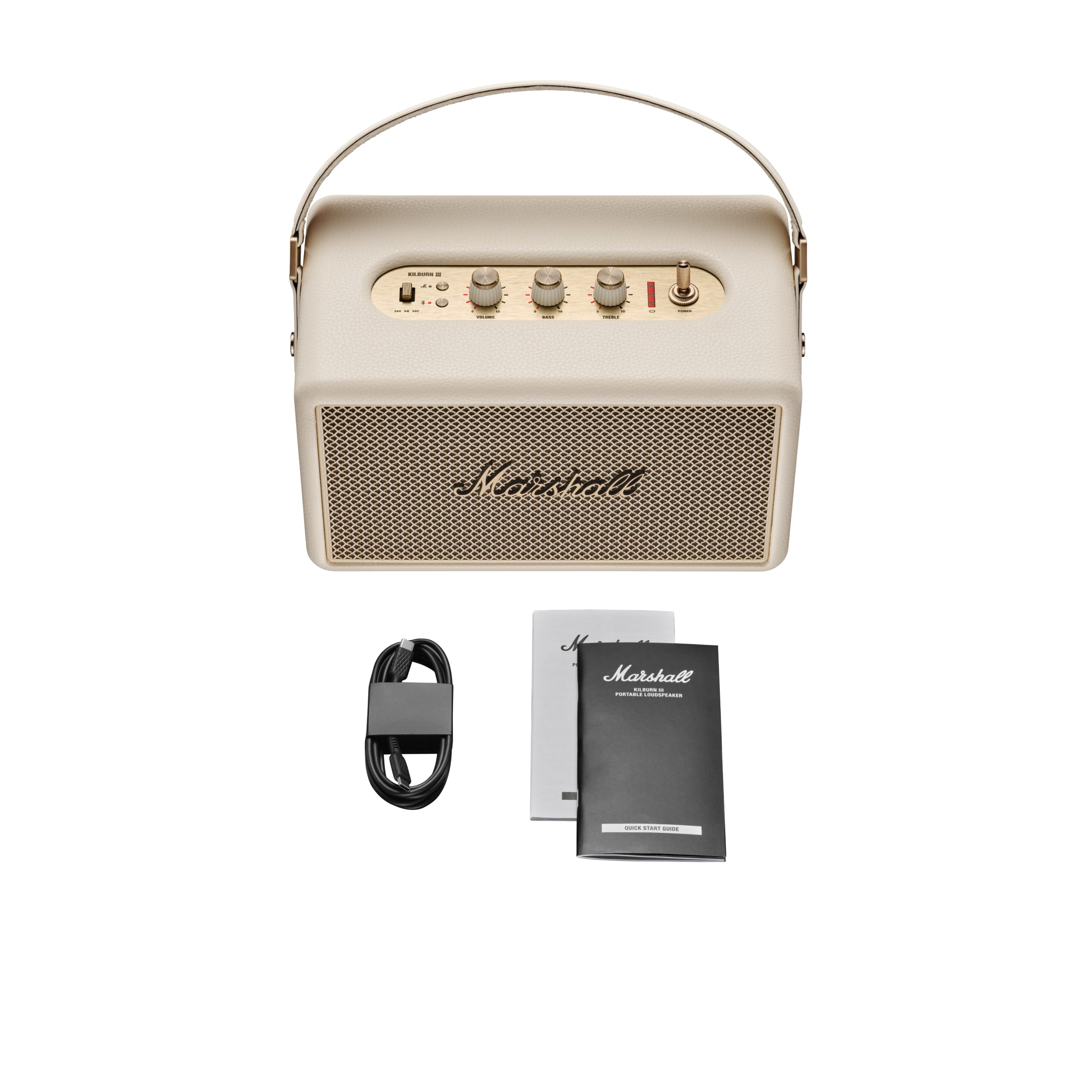 Coluna Portátil Marshall Bluetooth Kilburn III Cream Creme-10