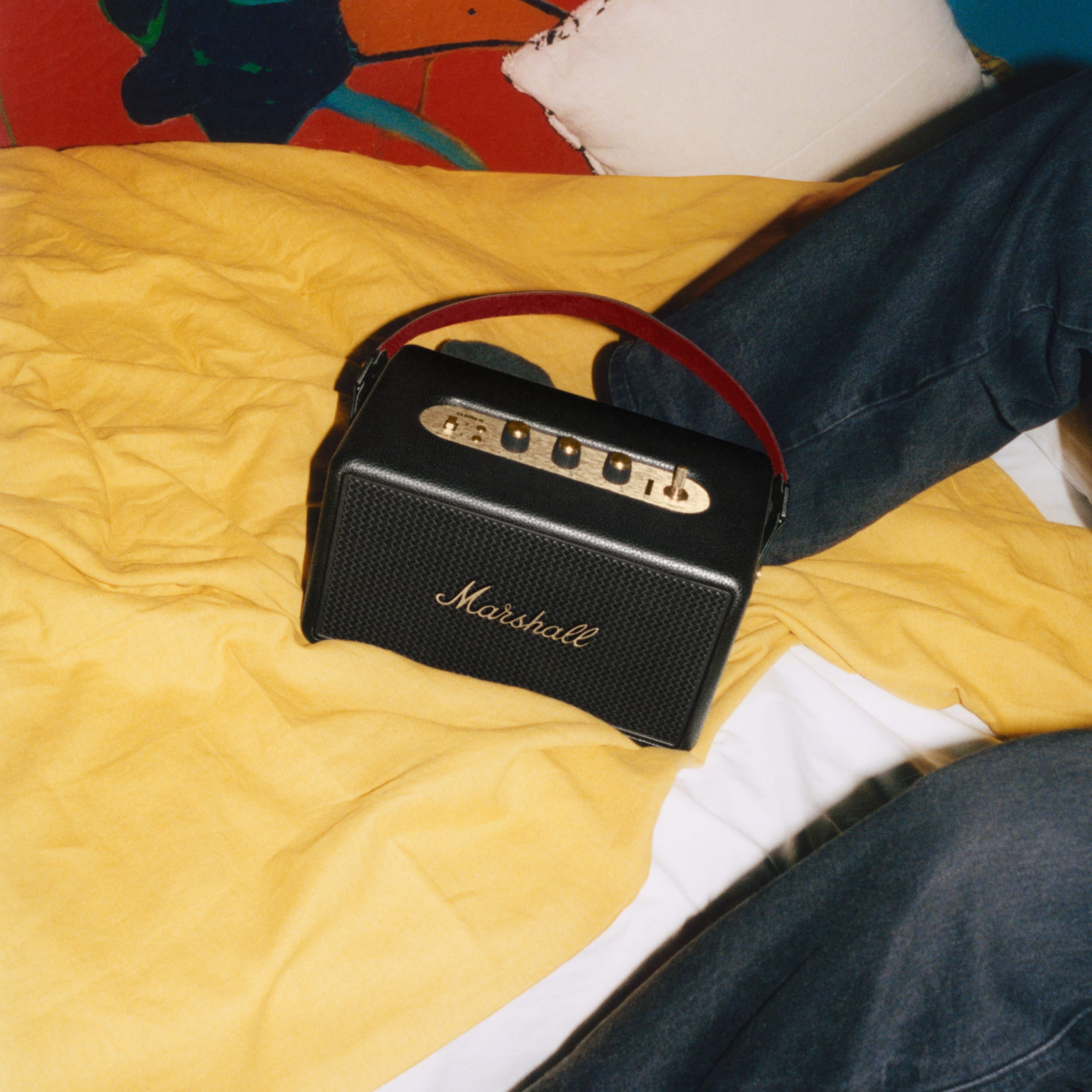 Coluna Portátil Marshall Bluetooth Kilburn III Black and Brass Preto / Bronze-6