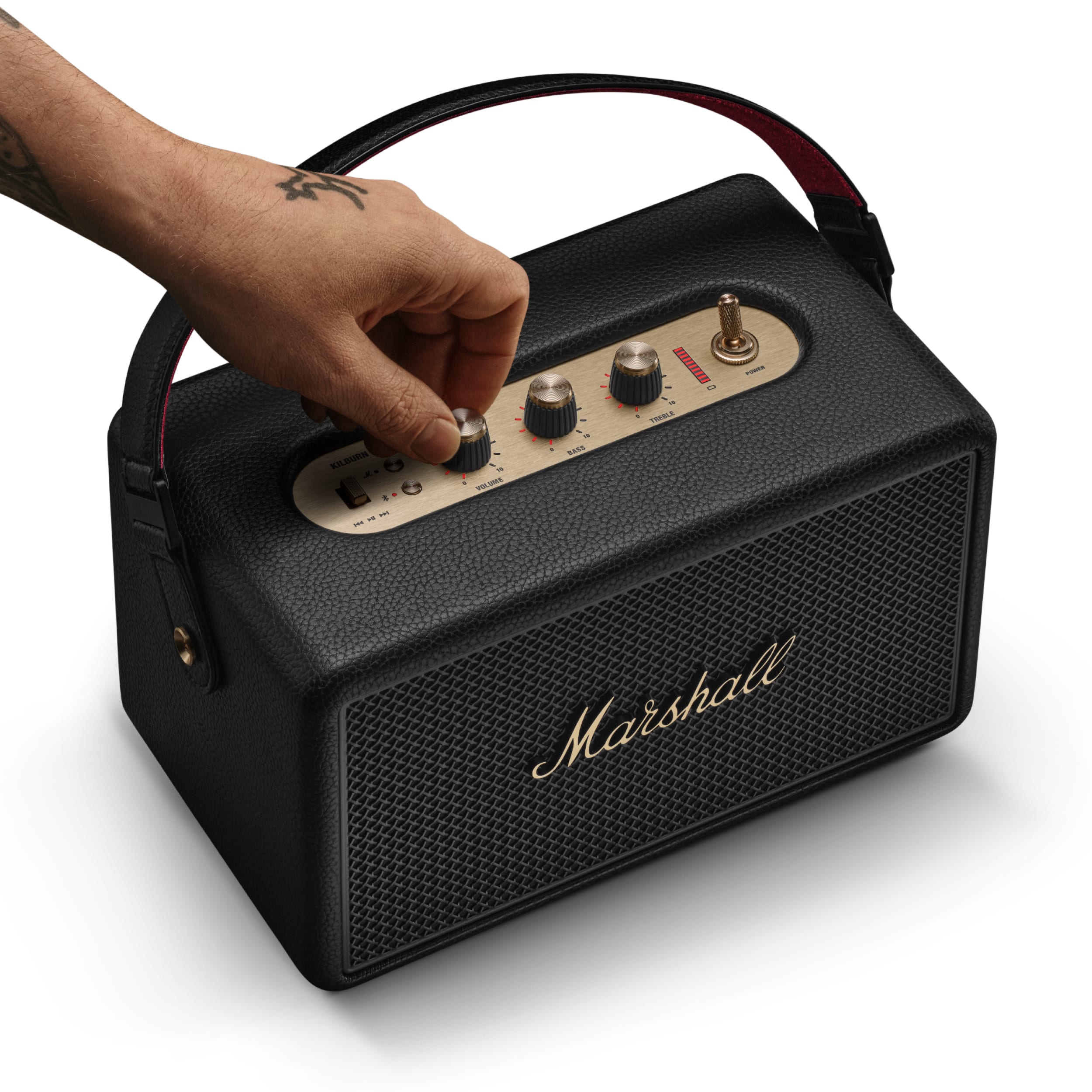 Coluna Portátil Marshall Bluetooth Kilburn III Black and Brass Preto / Bronze-8