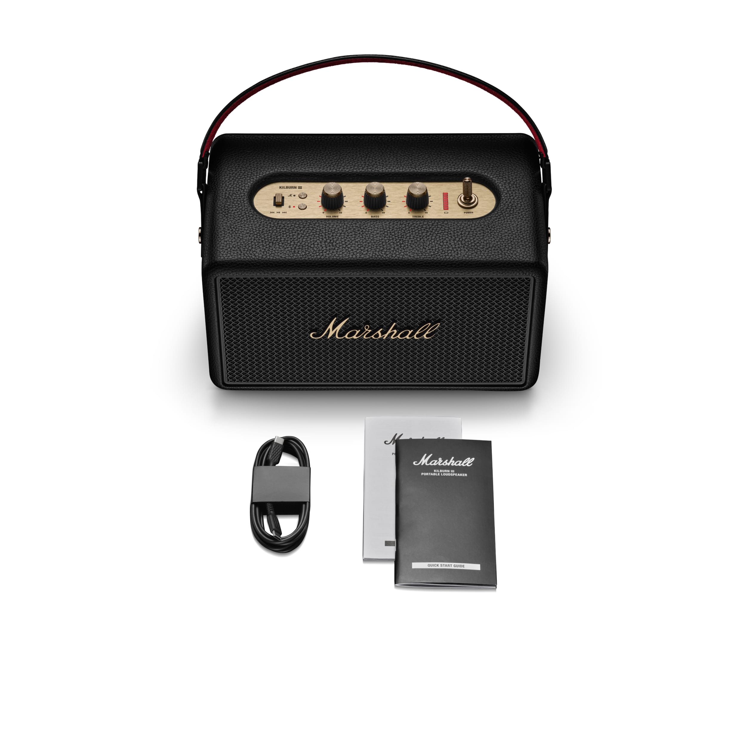 Coluna Portátil Marshall Bluetooth Kilburn III Black and Brass Preto / Bronze-10