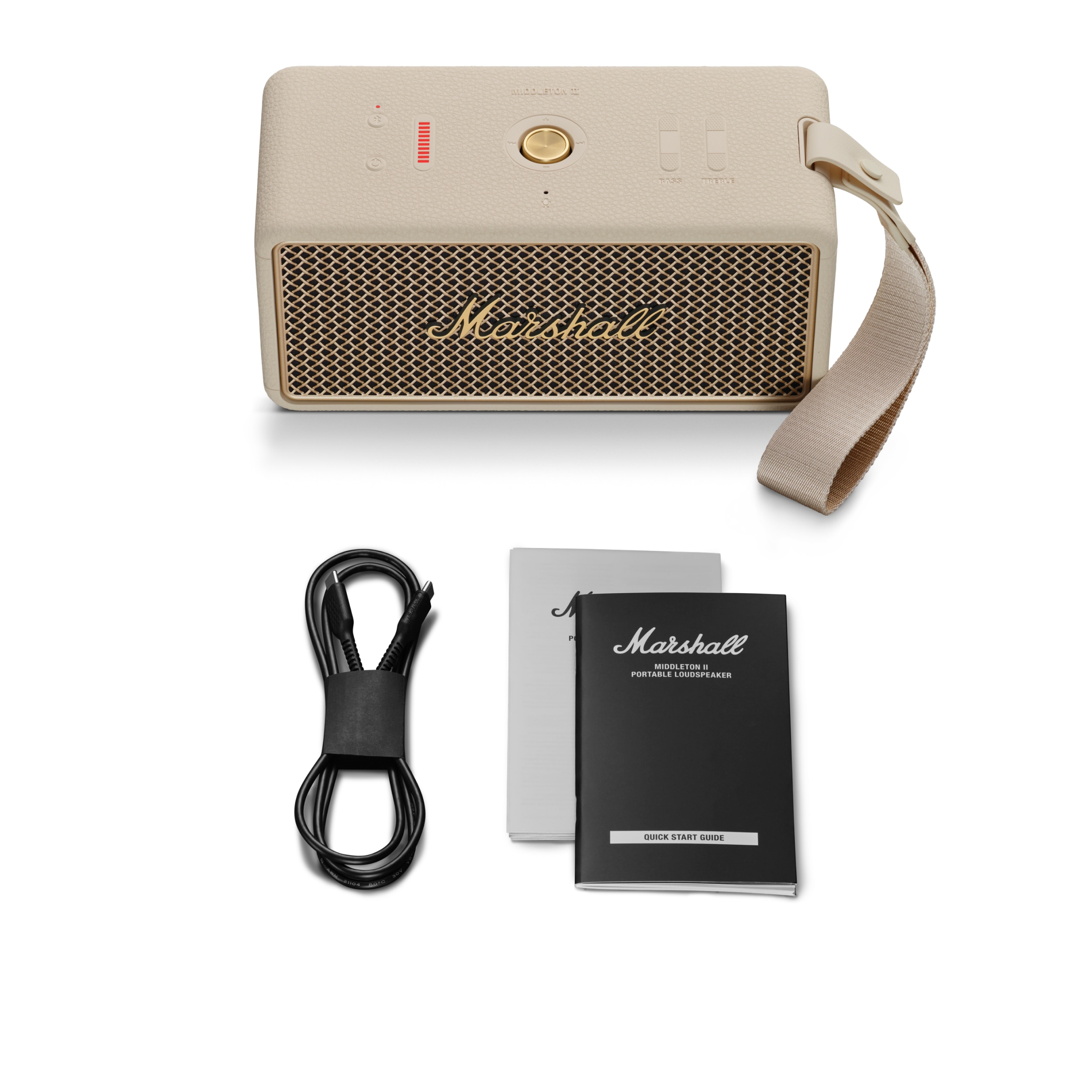 Coluna Portátil Marshall Bluetooth Middleton II Creme-10