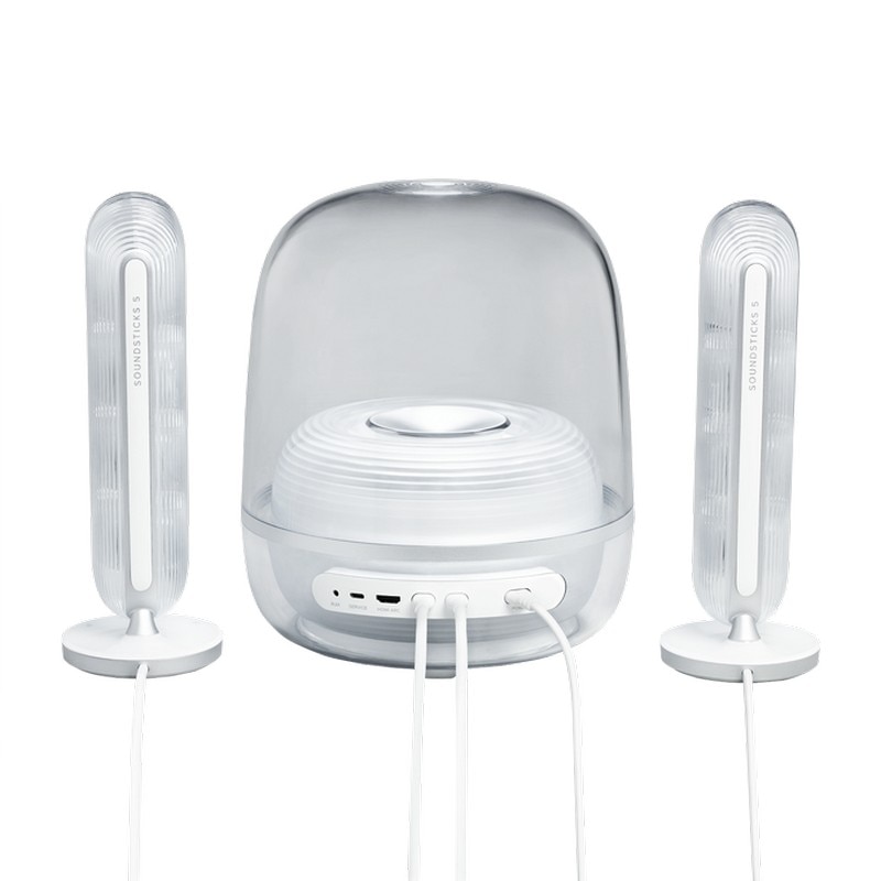 Colunas Harman Kardon SoundSticks 5 Bluetooth de 2.1 - Branco Branco-3