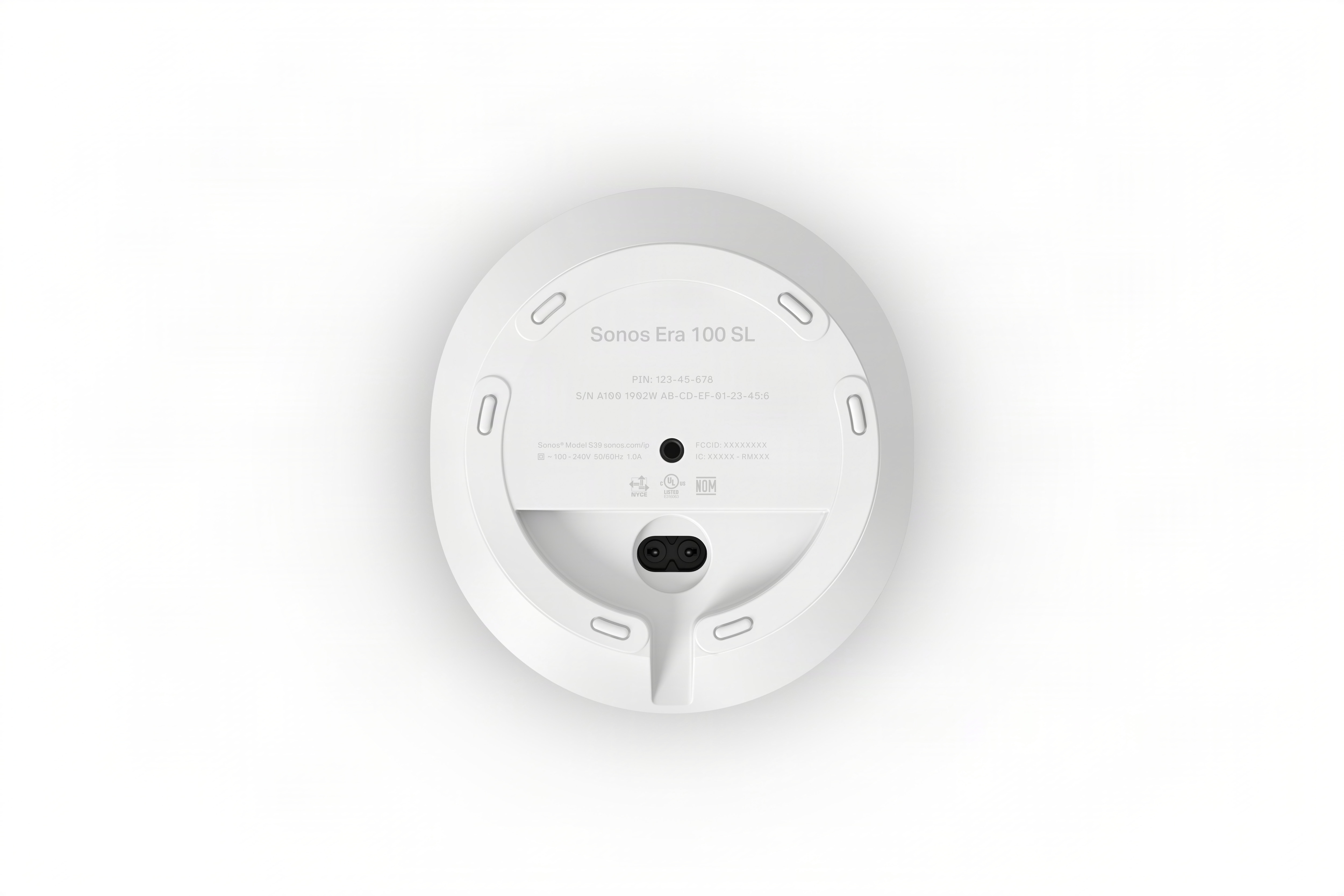 Coluna Compacta Sonos Era 100SL Bluetooth e Wi-Fi Branco-6