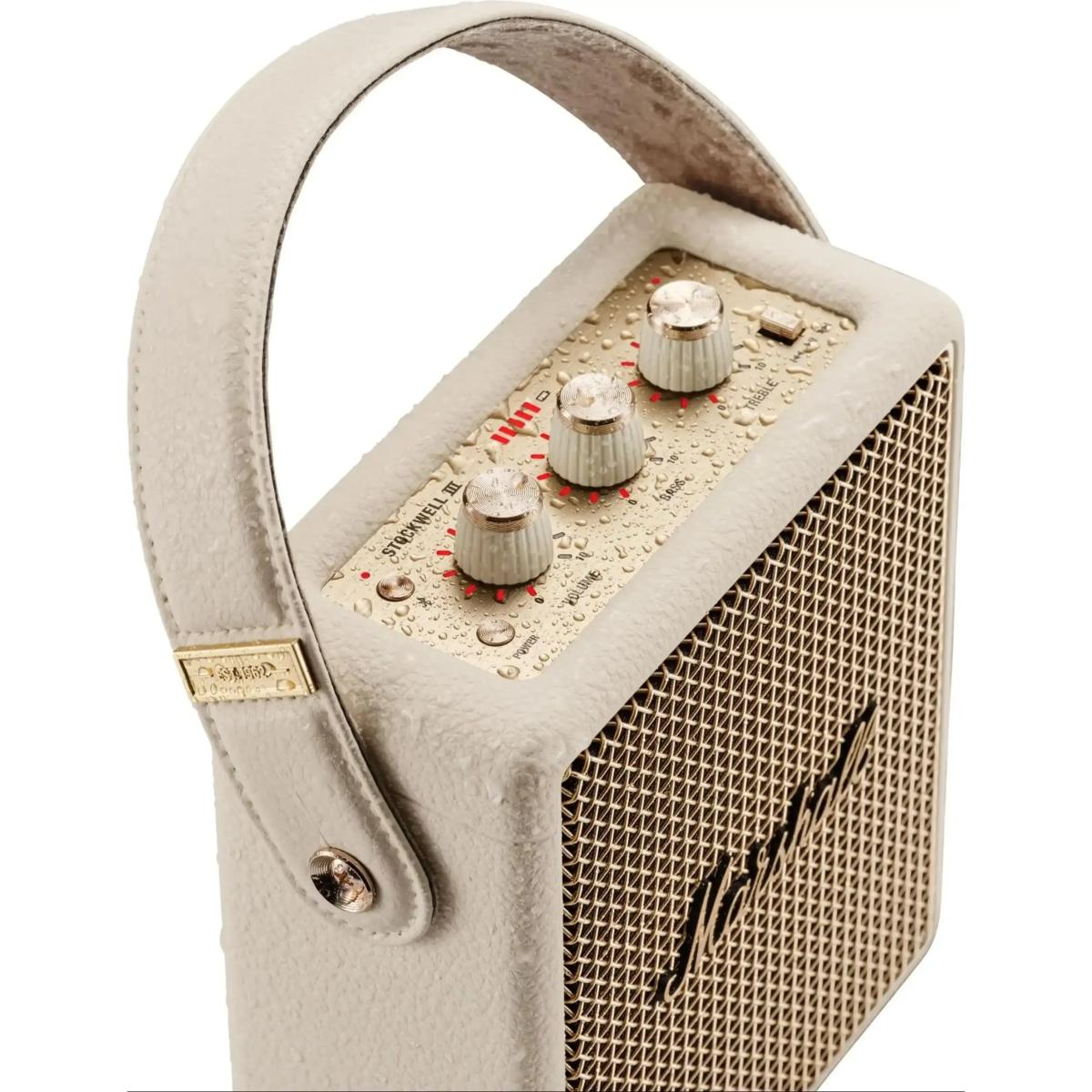 Coluna Portátil Marshall Stockwell III Bluetooth Creme-2
