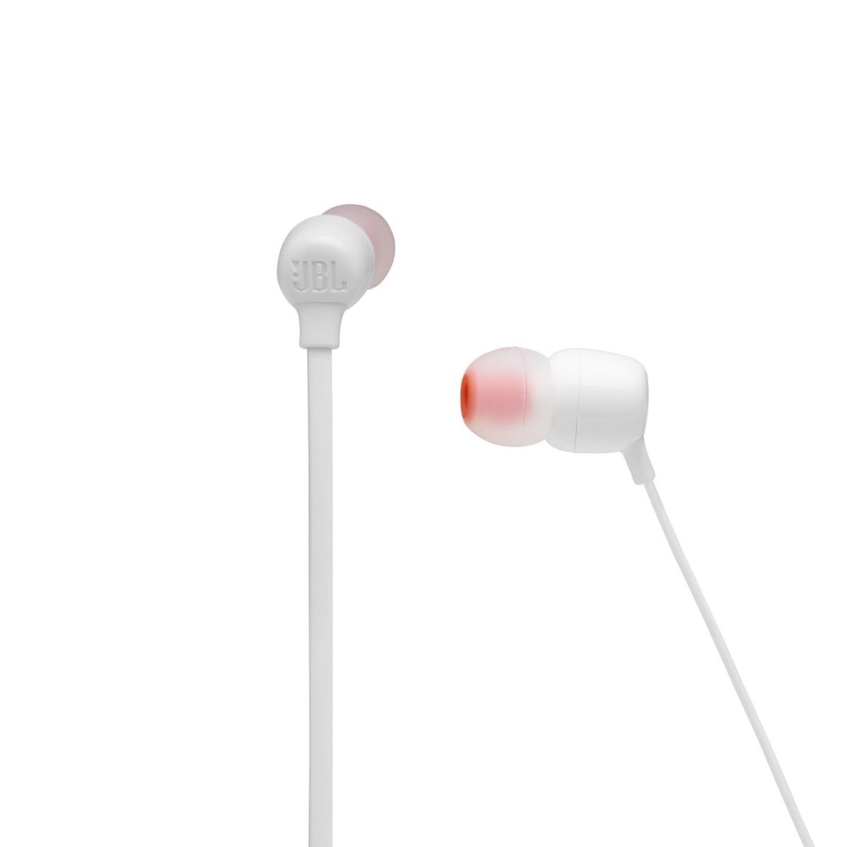 Auriculares Bluetooth JBL com Microfone T 125 BT - Branco Branco-3