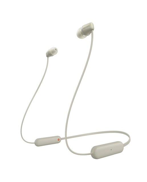 Imagem 0 de Auriculares Sony WI-C100 Bluetooth - Bege
