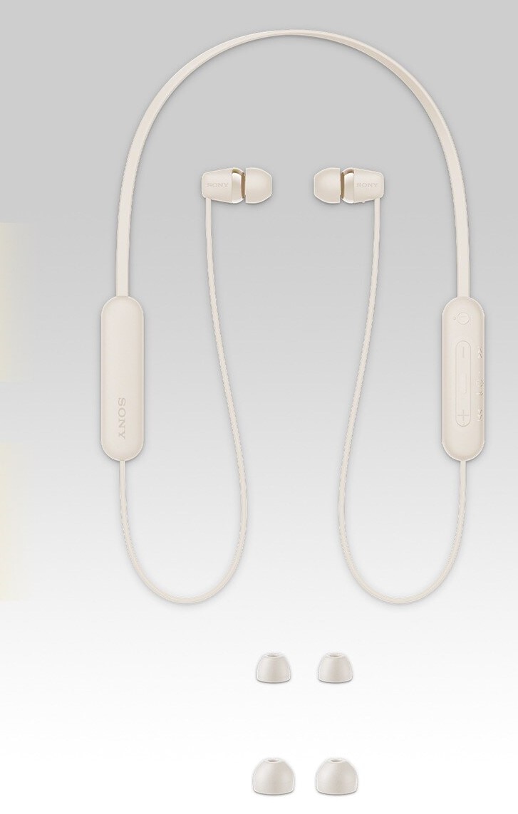 Auriculares Sony WI-C100 Bluetooth - Bege Creme-6