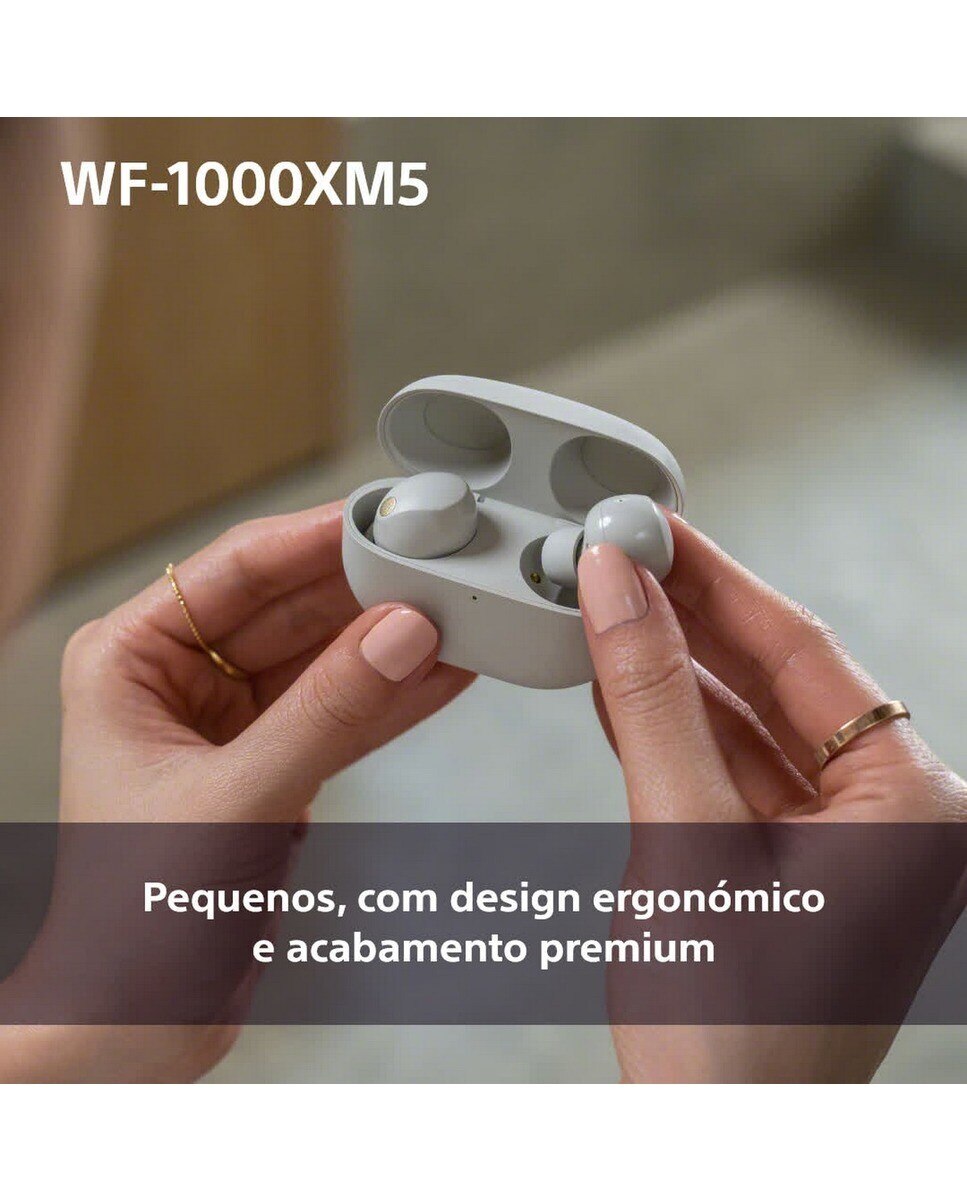 Auriculares True Wireless Sony WF-1000XM5 com Cancelamento de Ruído Preto-8