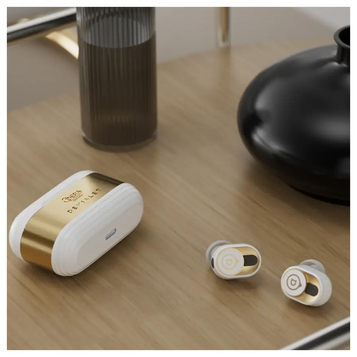 Auriculares Wireless Devialet Gemini II - Opera de Paris Branco / Dourado-8