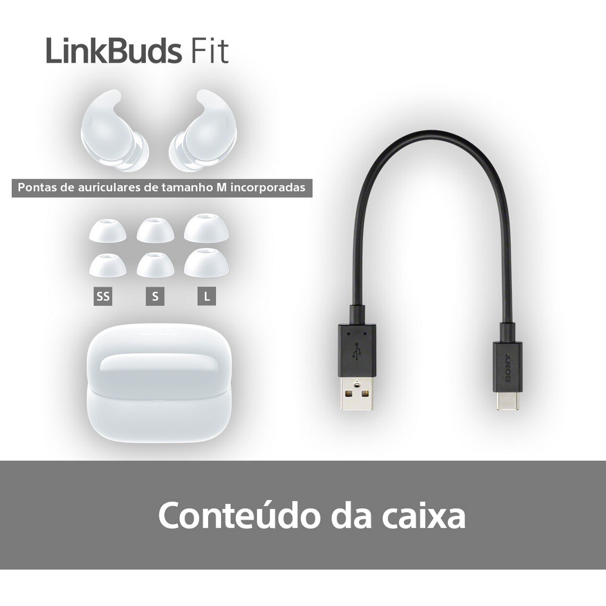Auriculares Sony WF-LS910N True Wireless LinkBuds Fit com Noise Cancelling Violeta-6