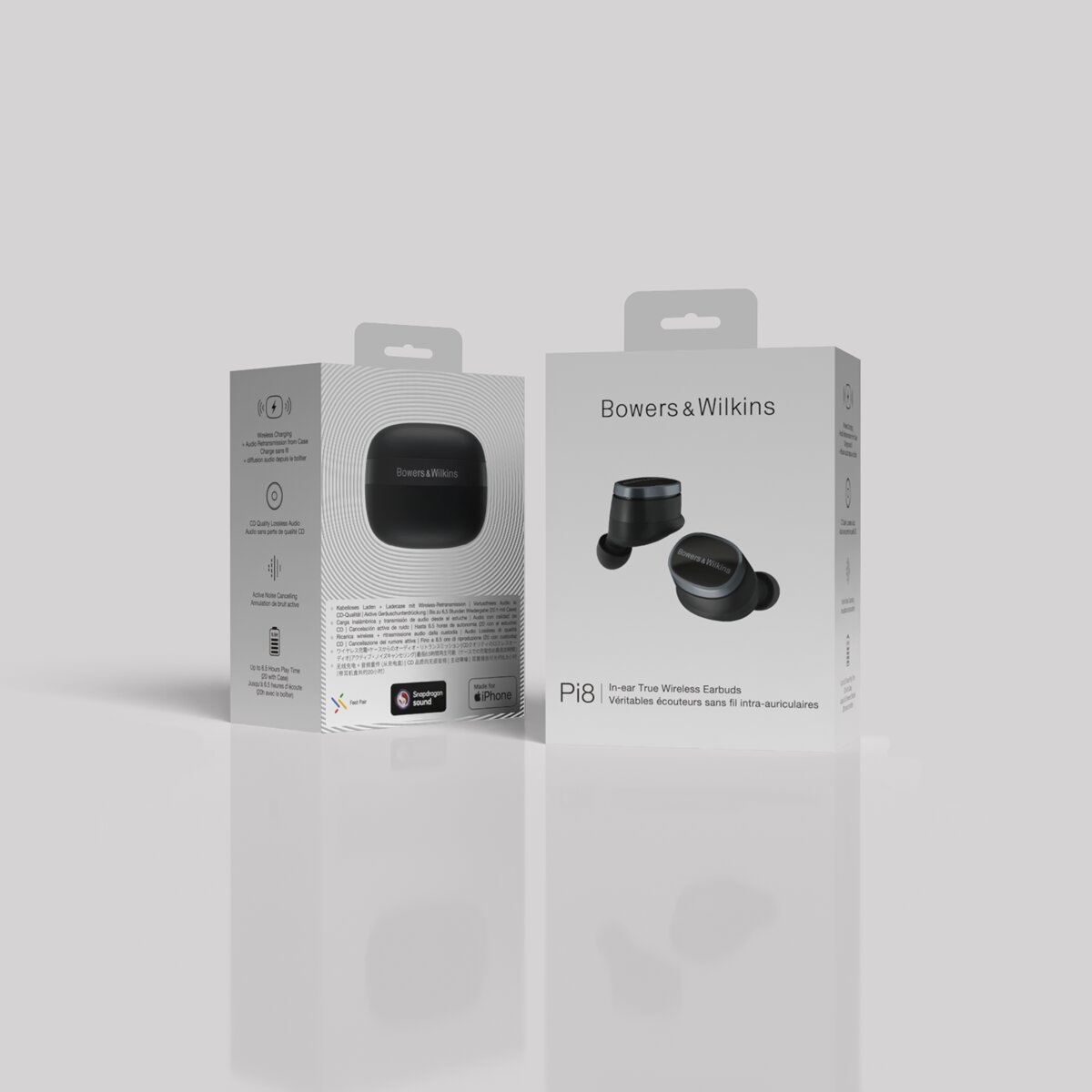 Auriculares Bluetooth Bowers & Wilkins Pi8 True Wireless com Cancelamento de Ruído Antracite-10