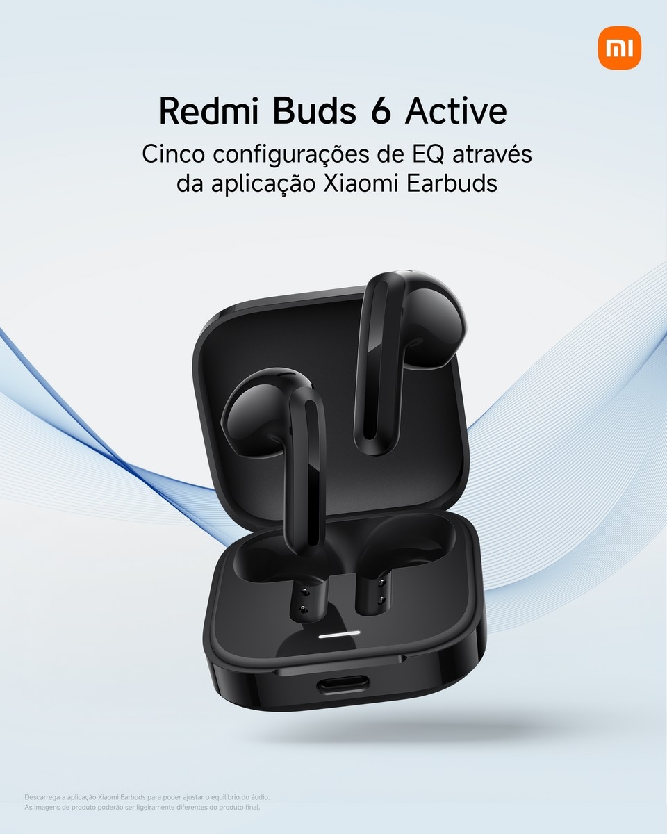 Auriculares Bluetooth Xiaomi Redmi Buds 6 Active com Redução de Ruído Rosa-4