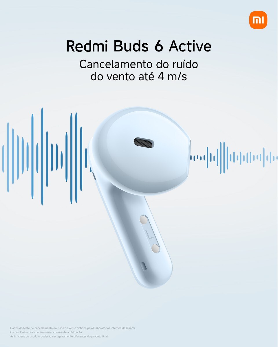 Auriculares Bluetooth Xiaomi Redmi Buds 6 Active com Redução de Ruído Rosa-7