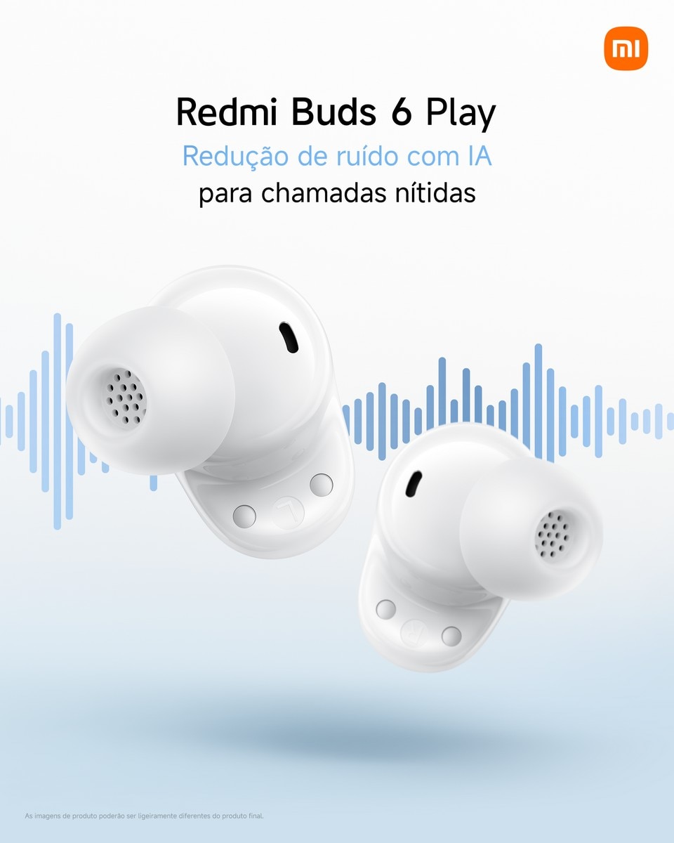 Auriculares Bluetooth Xiaomi Redmi Buds 6 Play Branco-7