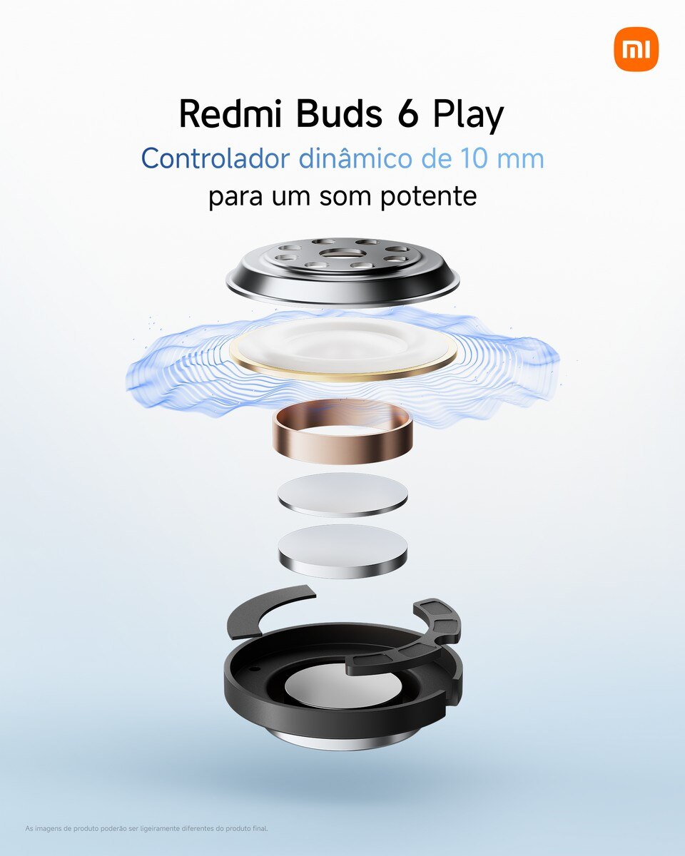 Auriculares Bluetooth Xiaomi Redmi Buds 6 Play Branco-8