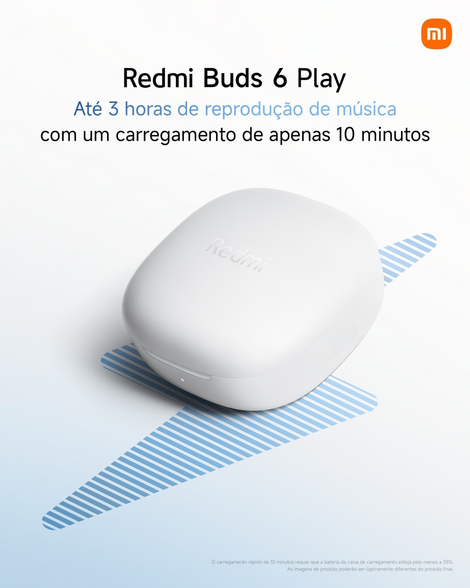 Auriculares Bluetooth Xiaomi Redmi Buds 6 Play Preto-11