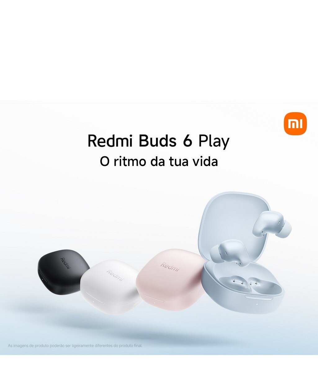 Auriculares Bluetooth Xiaomi Redmi Buds 6 Play Preto-12