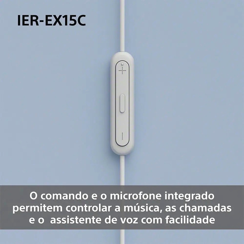 Auriculares Sony IER-EX15C de Botão com Micro e Cabo USB-C Preto-6