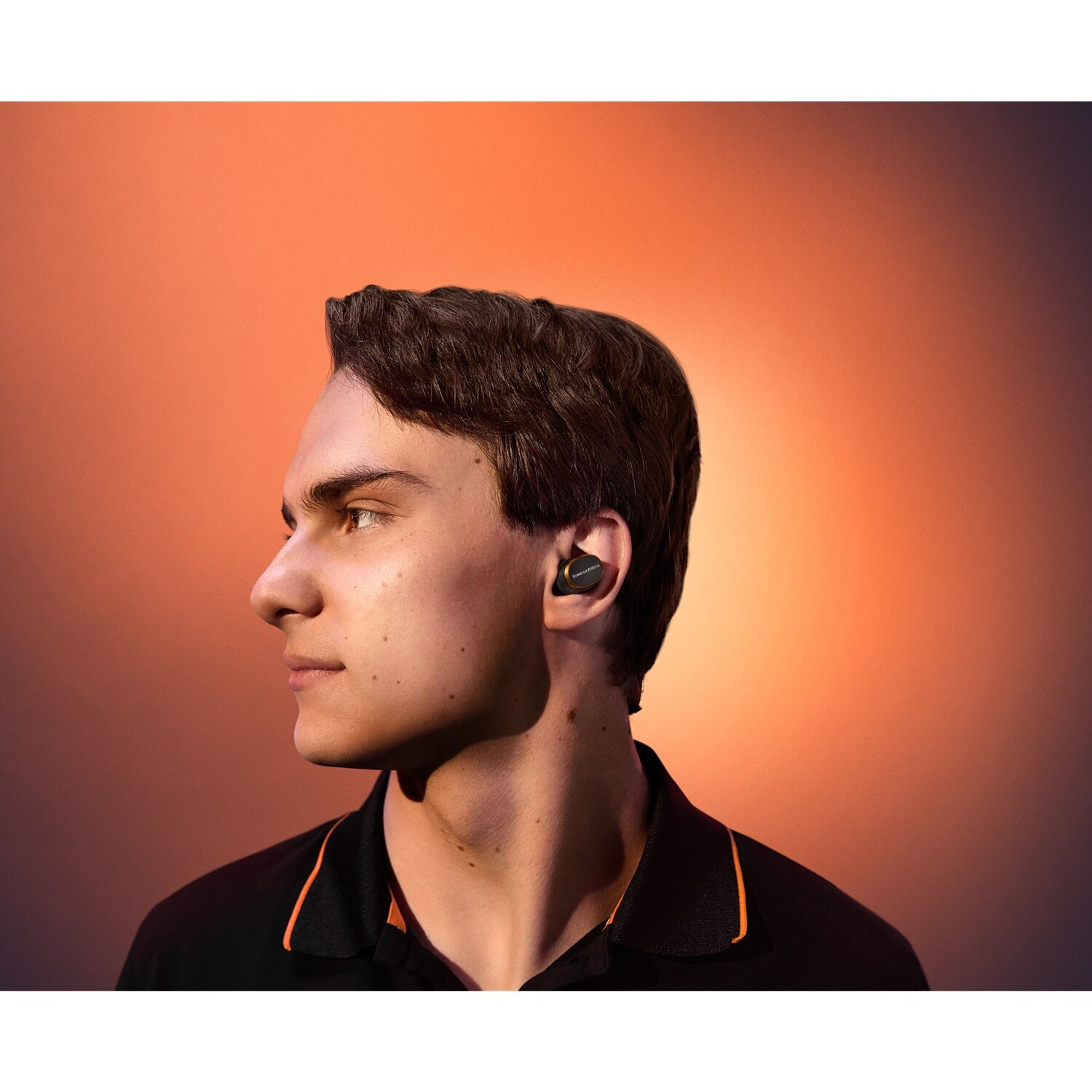 Auriculares Bluetooth Bowers & Wilkins Pi8 Mclaren Edition True Wireless com Cancelamento de Ruído Cinzento / Laranja-4