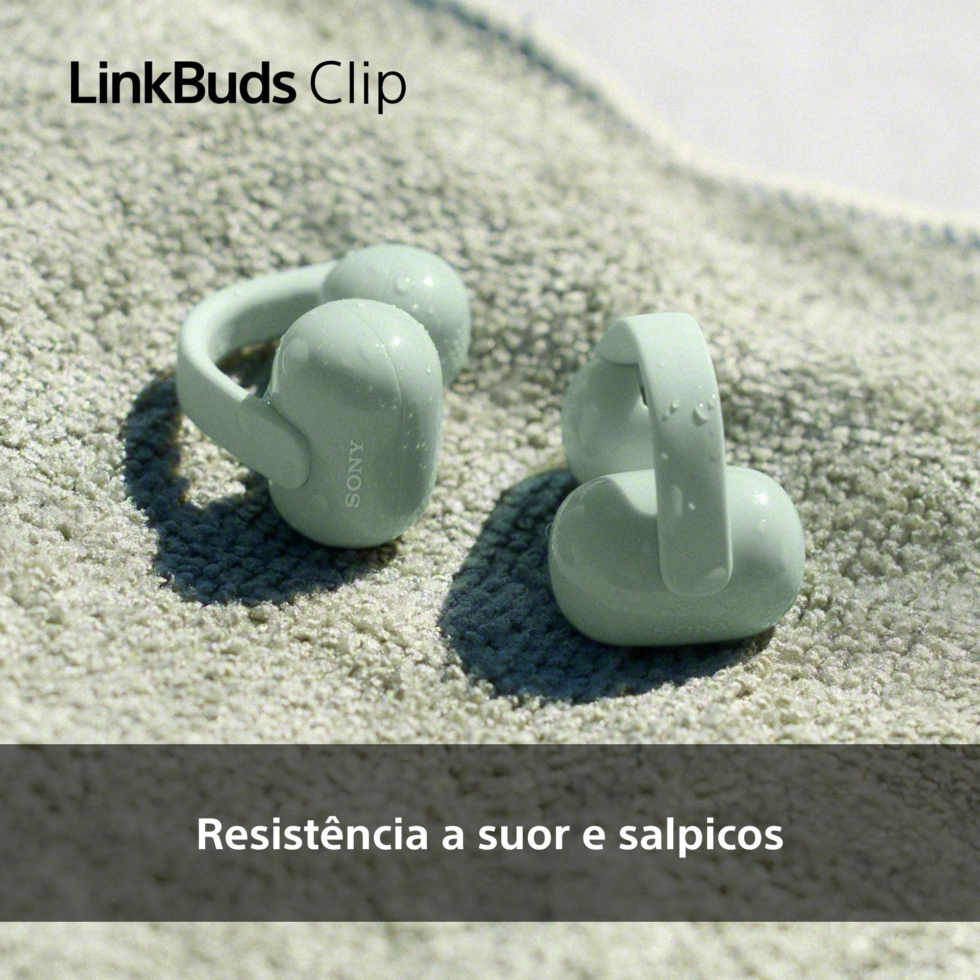 Auriculares sem Fios Sony LinkBuds Clip, Bluetooth, IPX4, 37 Horas de Autonomia Verde-menta-8