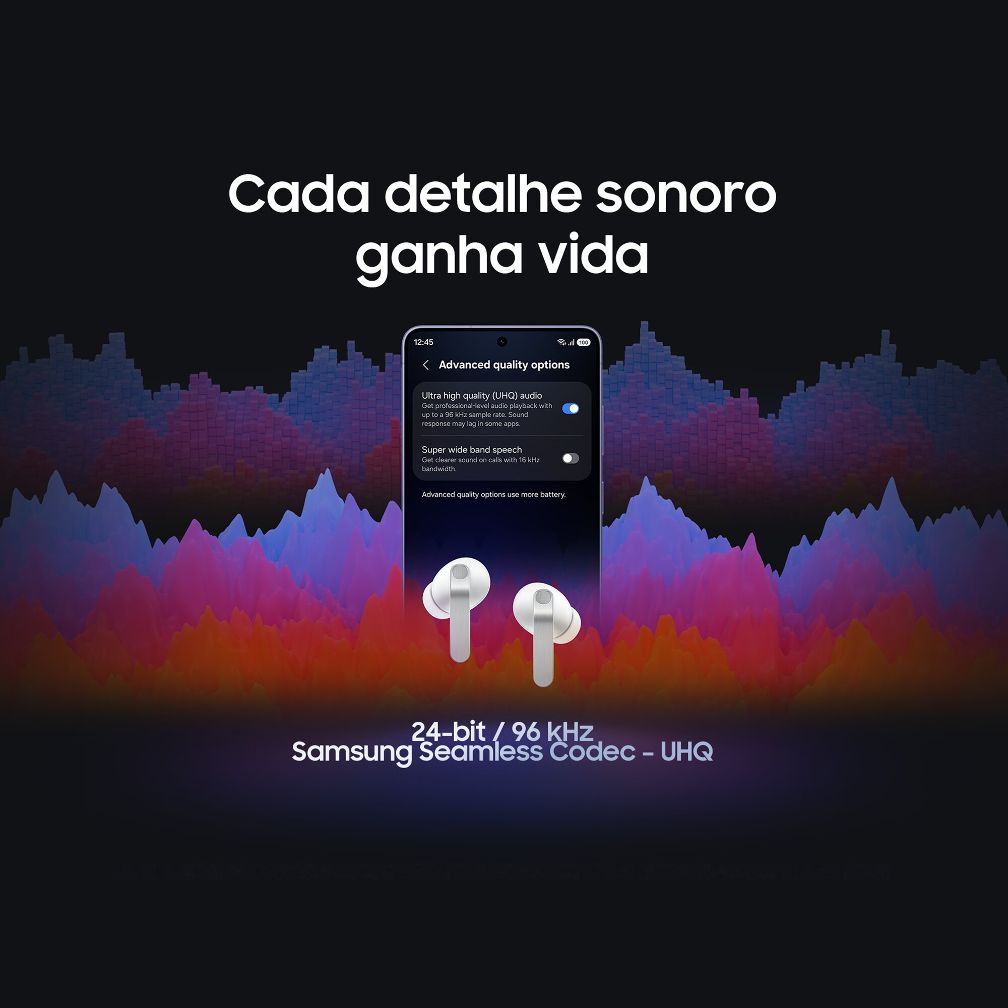 Auriculares True Wireless Samsung Galaxy Buds4 Pro Branco-4