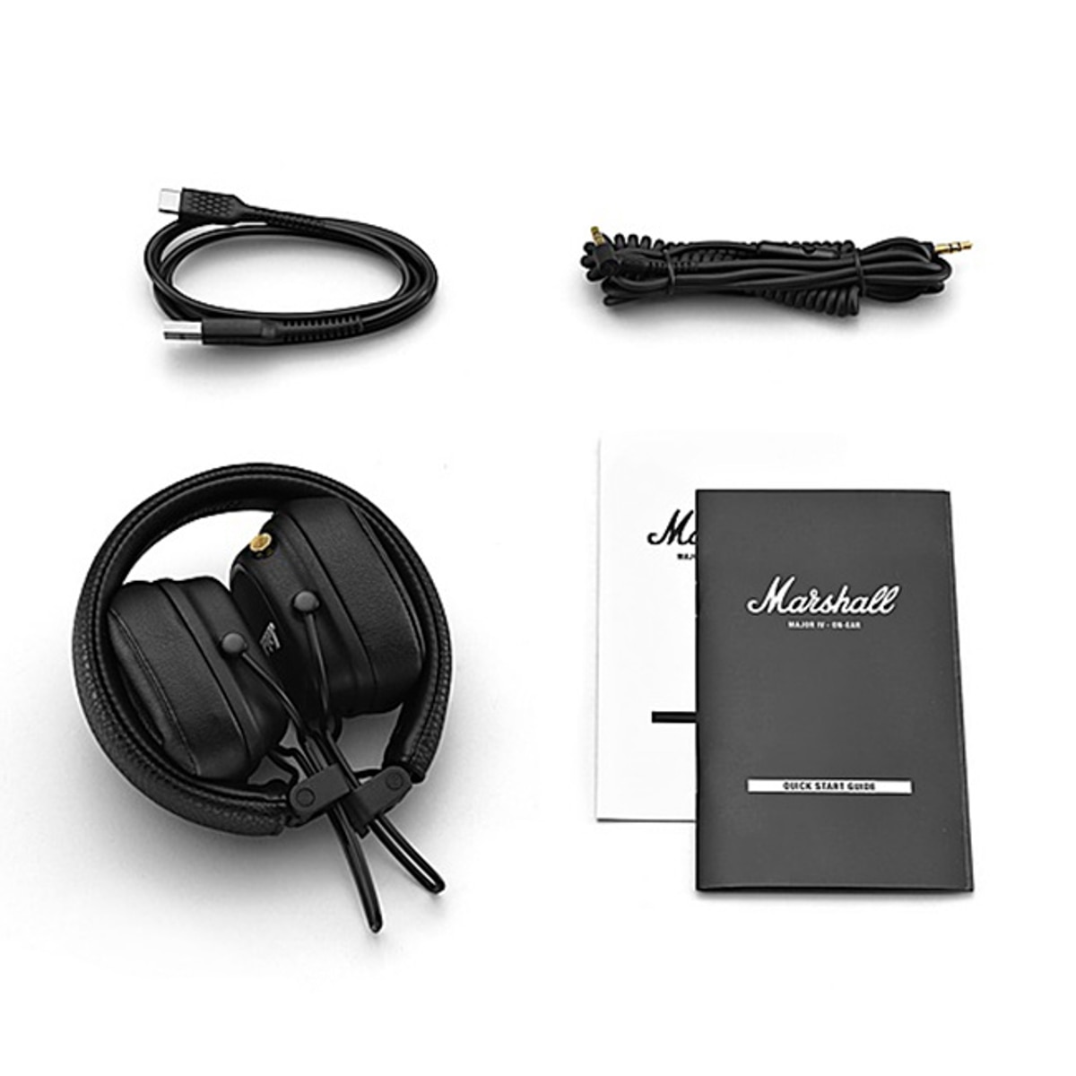 Auscultadores Headphones Marshall Bluetooth Major IV - Preto Preto-4